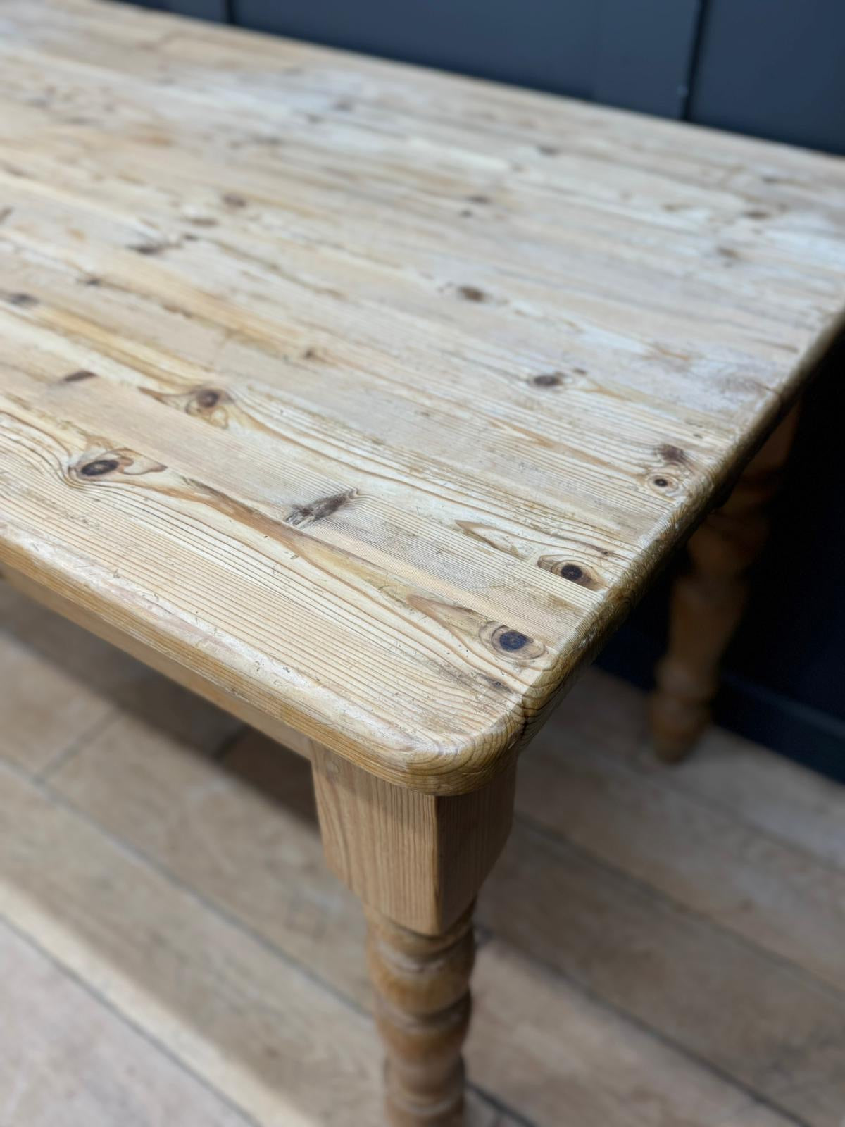 Vintage Small Solid Pine Table  / Farmhouse Dining Table / Kitchen Table