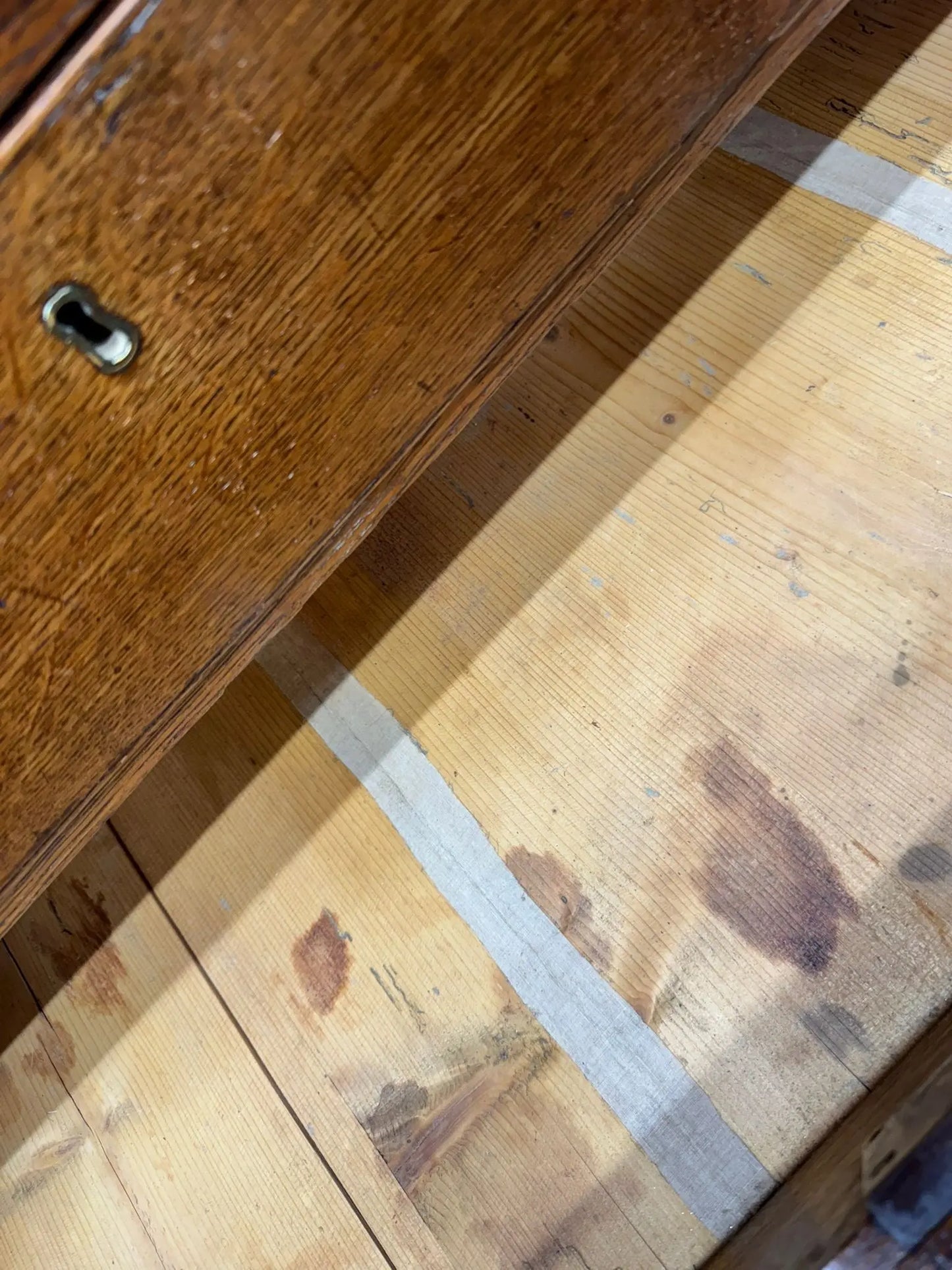 Georgian Oak Bureau Desk / Writing Desk / Sideboard Chest Of Drawers RUSTIC WAREHOUSE NORFOLK
