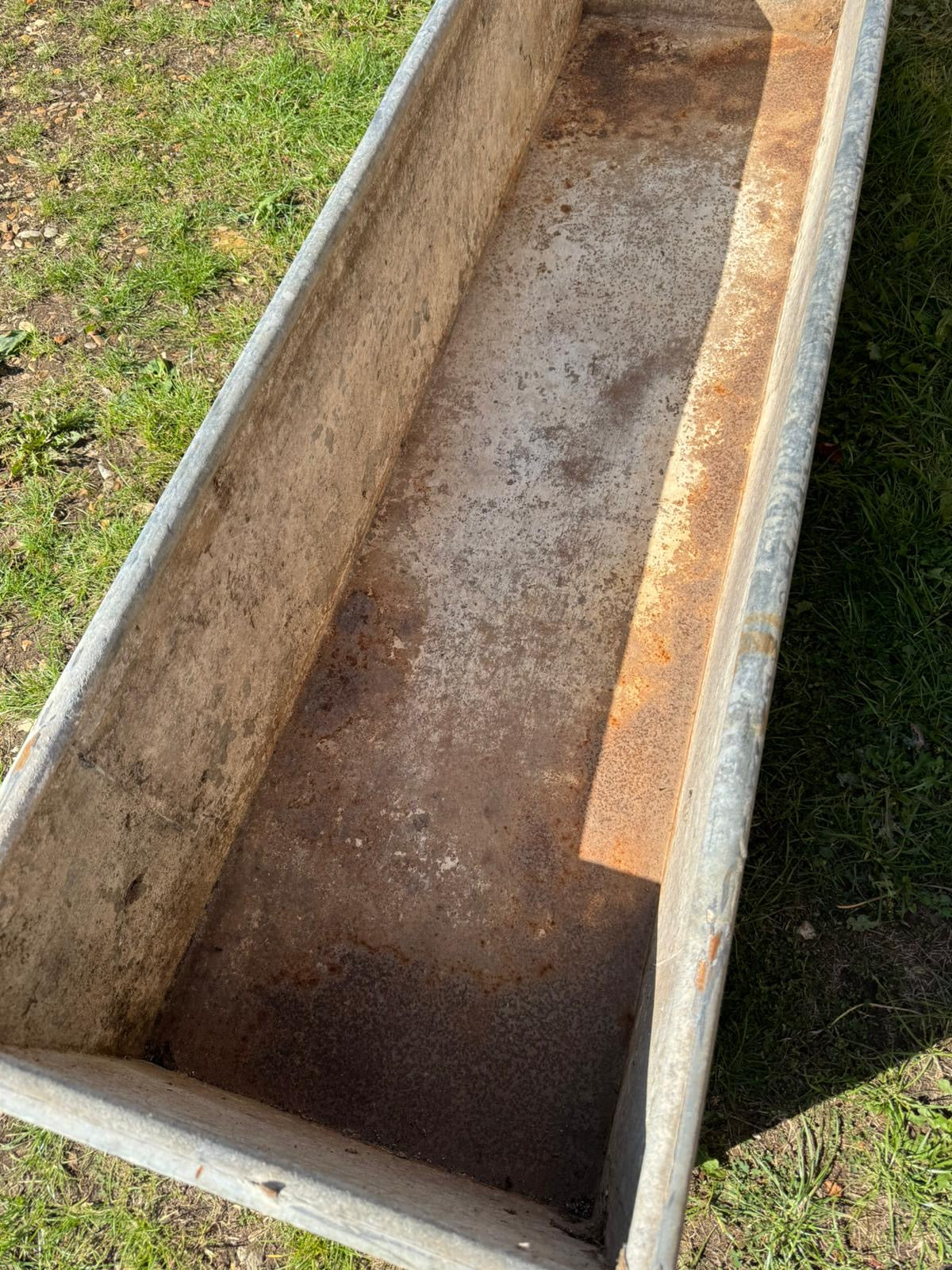 Reclaimed Galvanised Trough Large Planter /  Raised Flower Bed Plant Tree Pot E1
