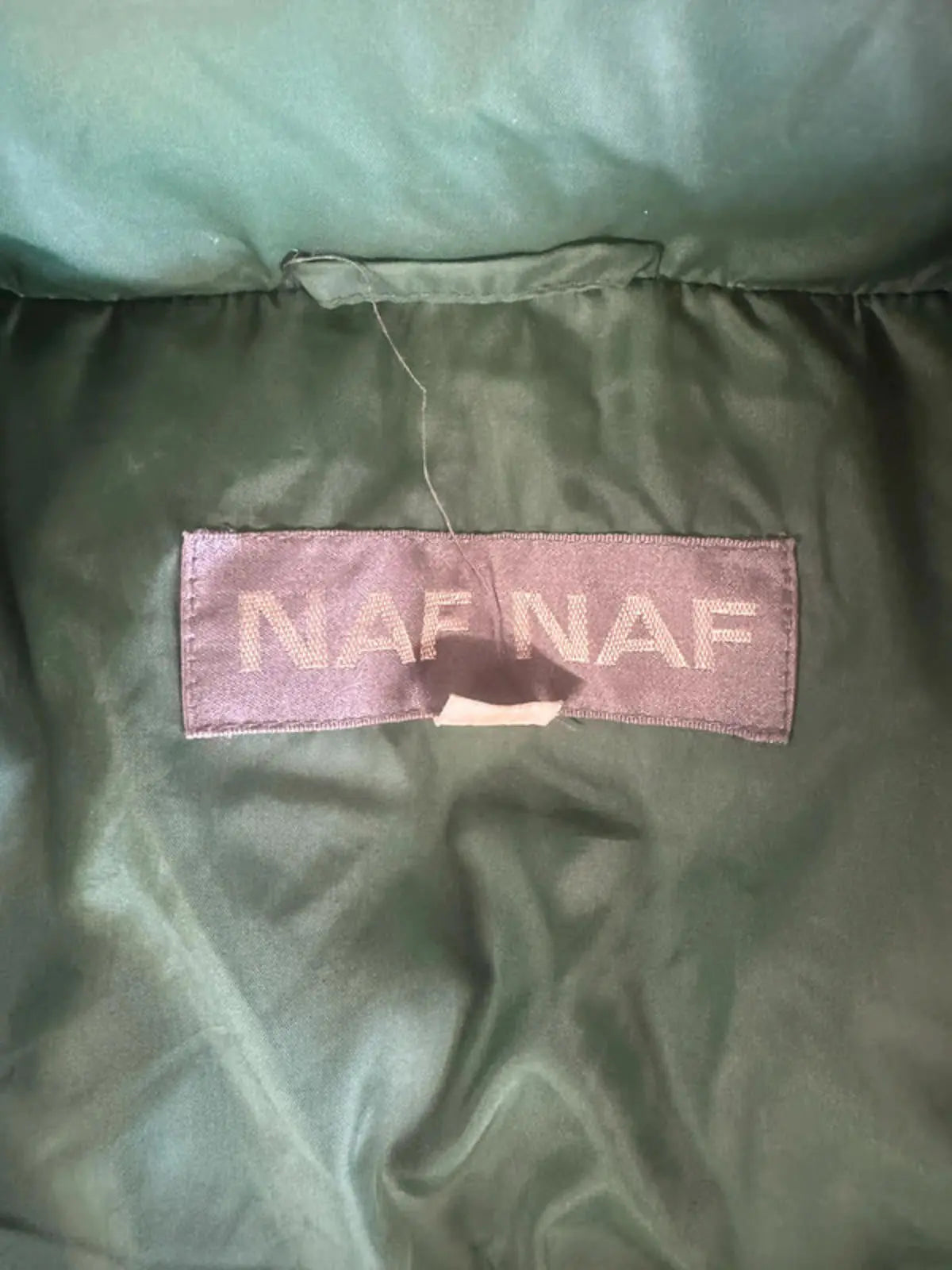 Rare vintage Naf Naf puffer Jacket body warmer Gilet XL 1990s NAF NAF