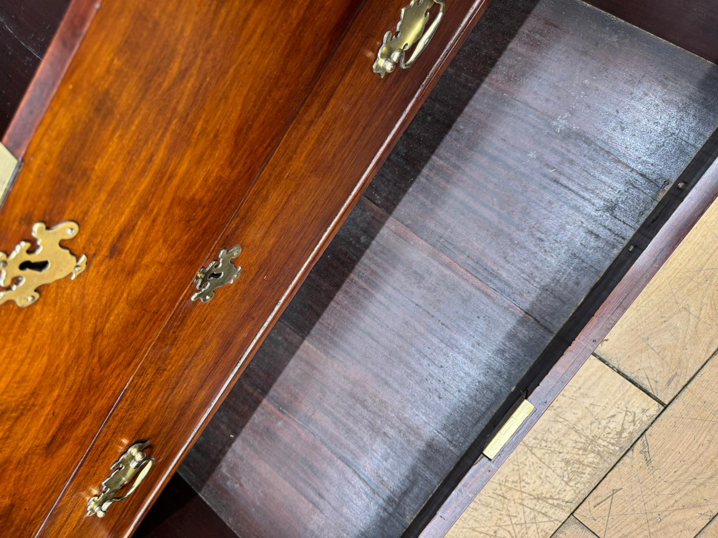 Antique Chest Of Drawers Georgian Mahogany Mule Chest Blanket Box Storage