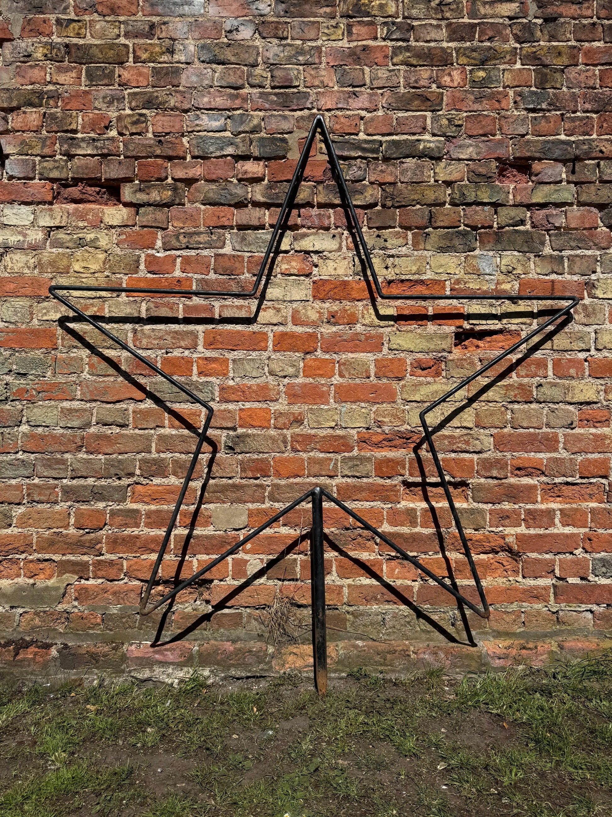 Large Black Metal Star Garden Stake Display Sculpture Christmas Wedding Decor RUSTIC WAREHOUSE NORFOLK