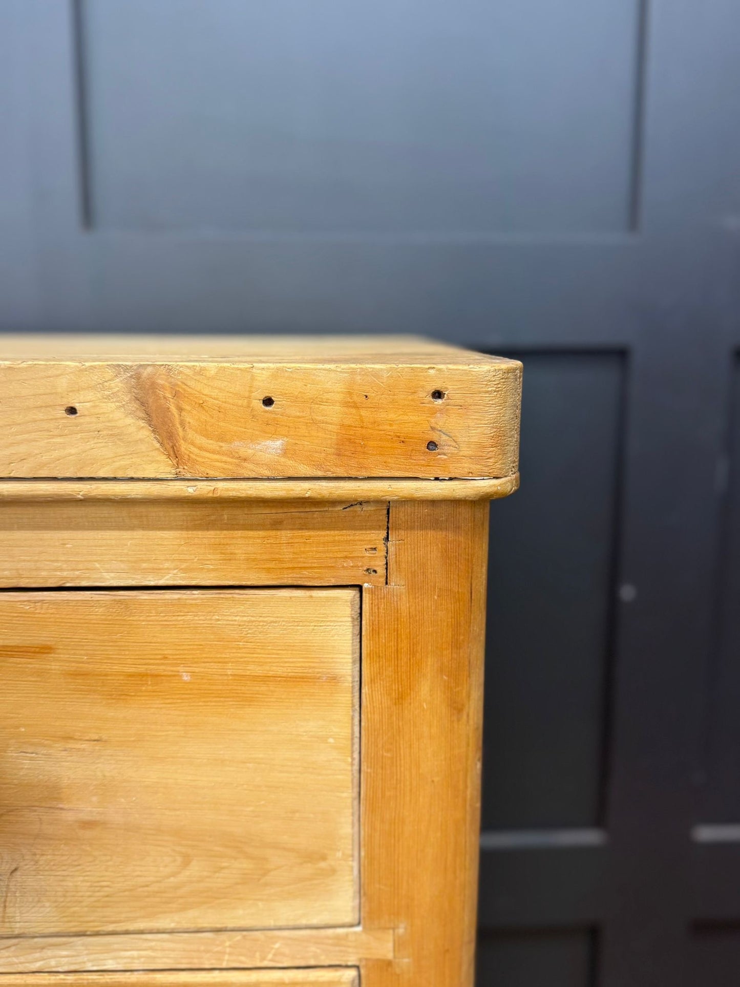 Antique Rustic Pine Chest of Drawers | Antique Farmhouse Bedroom Storage