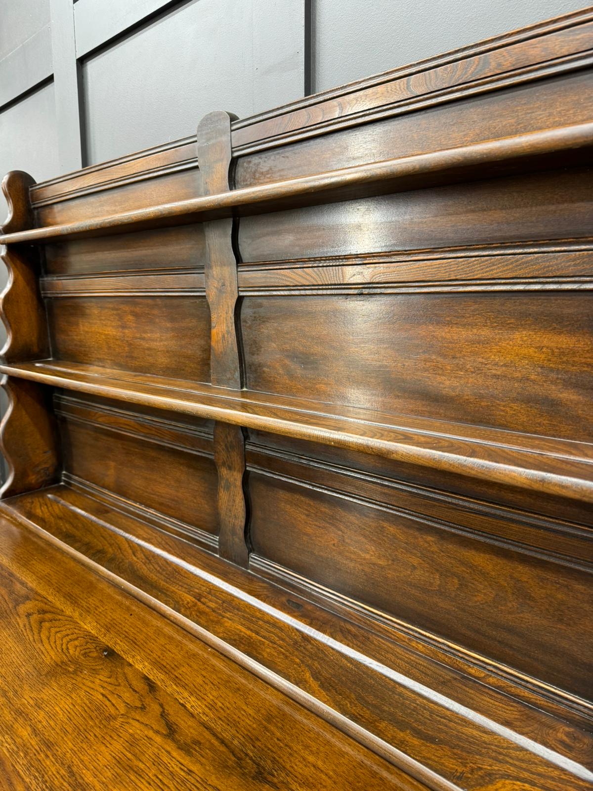 Ercol Old Colonial Solid Oak Dresser Base and Rack – Classic Vintage Storage