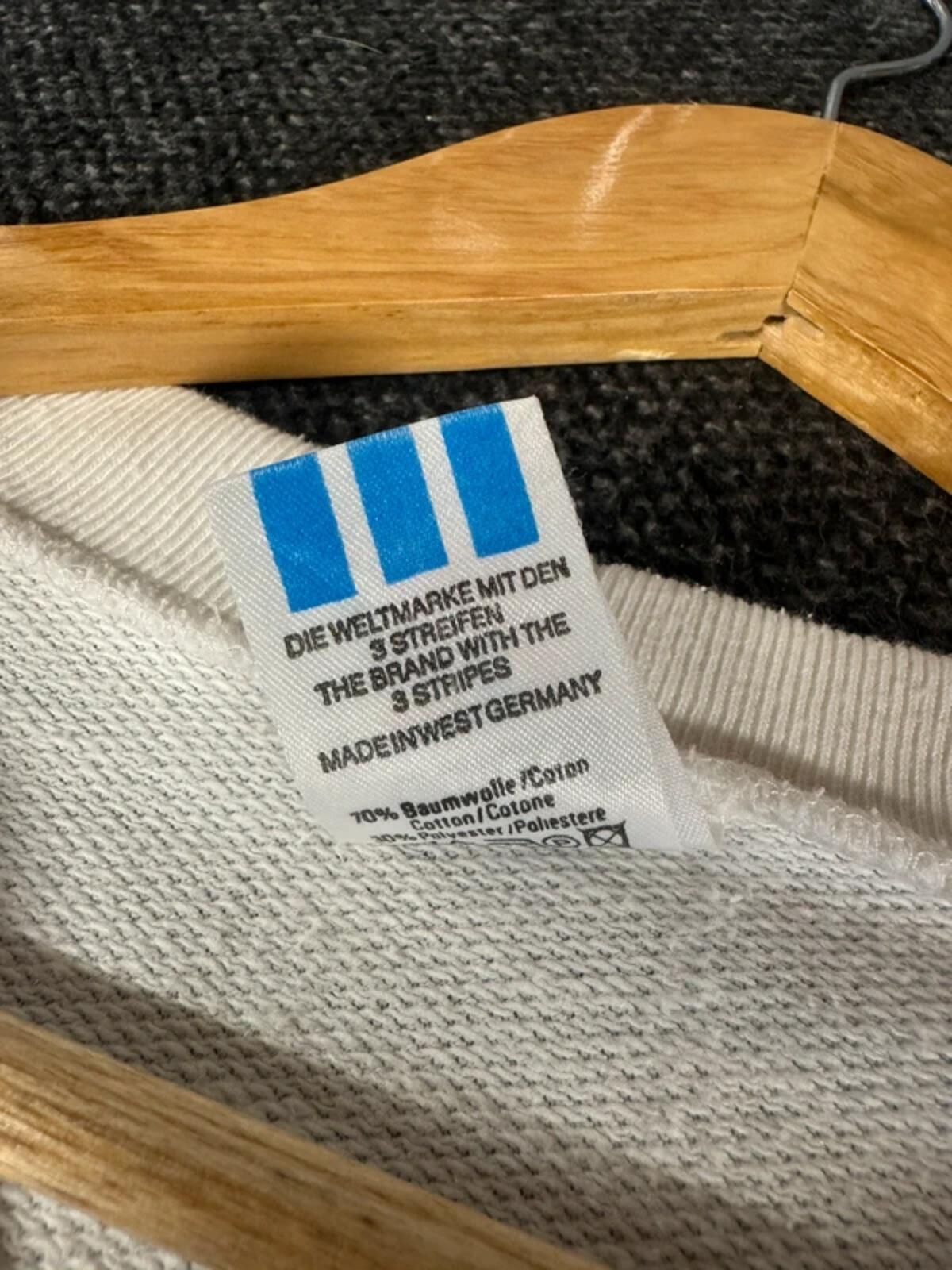 Vintage 1980s Adidas Ivan Lendl v neck Jumper Top Medium #326