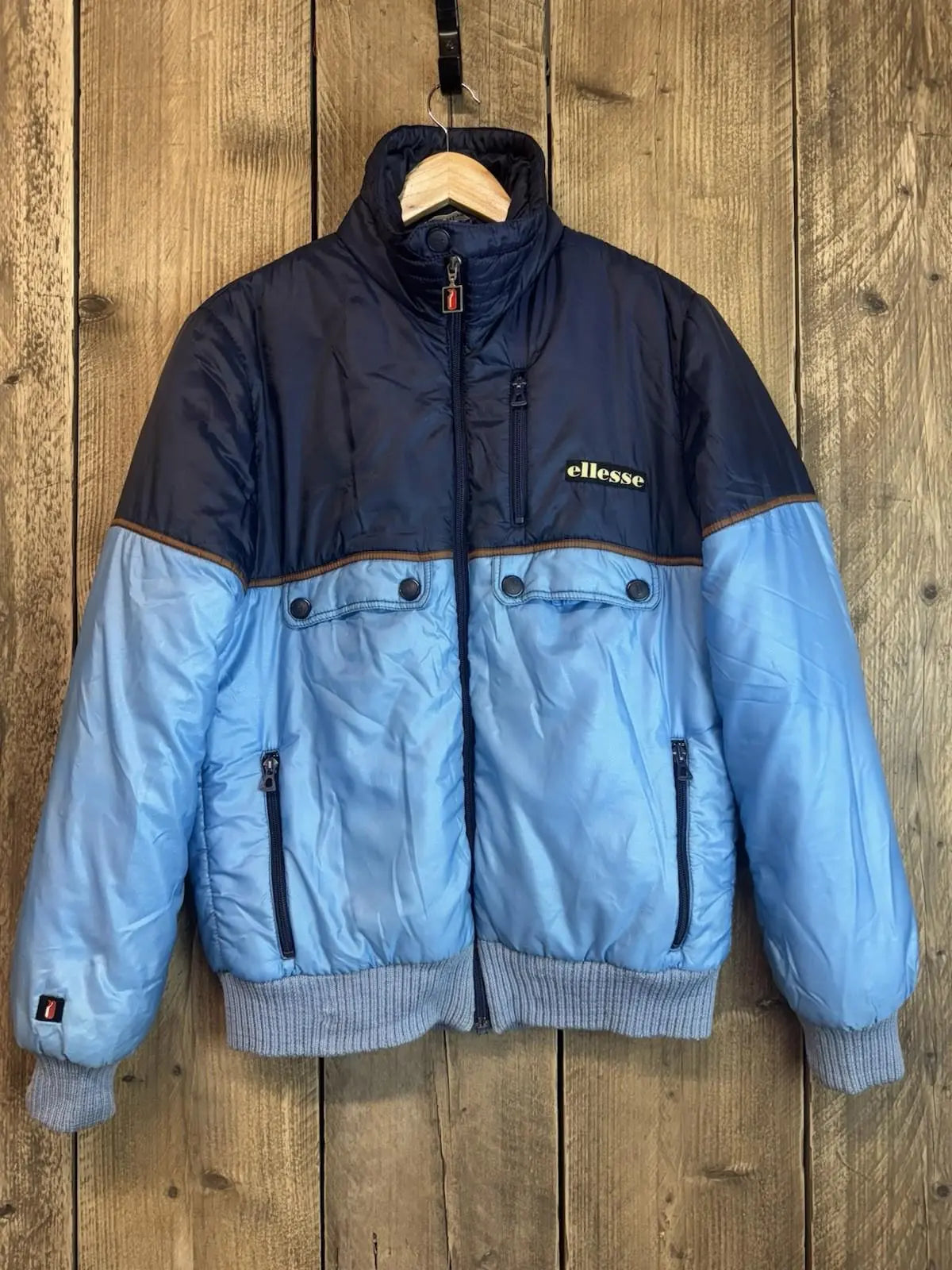 A Original Vintage Ellese Ski Jacket Coat Mens Large Penguin Logo 1968-75 Rare ellesse