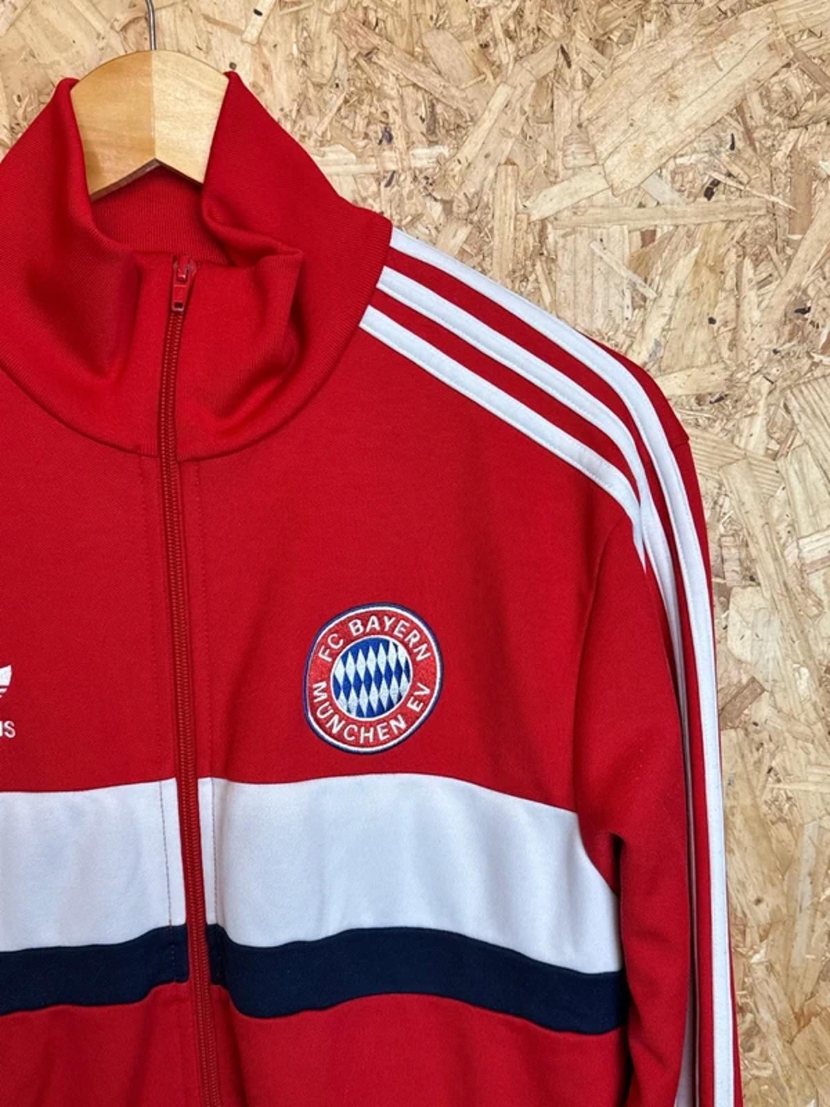 Vintage Adidas Originals Tracksuit Top Bayern Munchen Football Medium #200