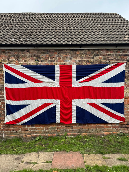 Large 12ft x 6ft Sewn Union Jack Flag British Military Style Wall Decor