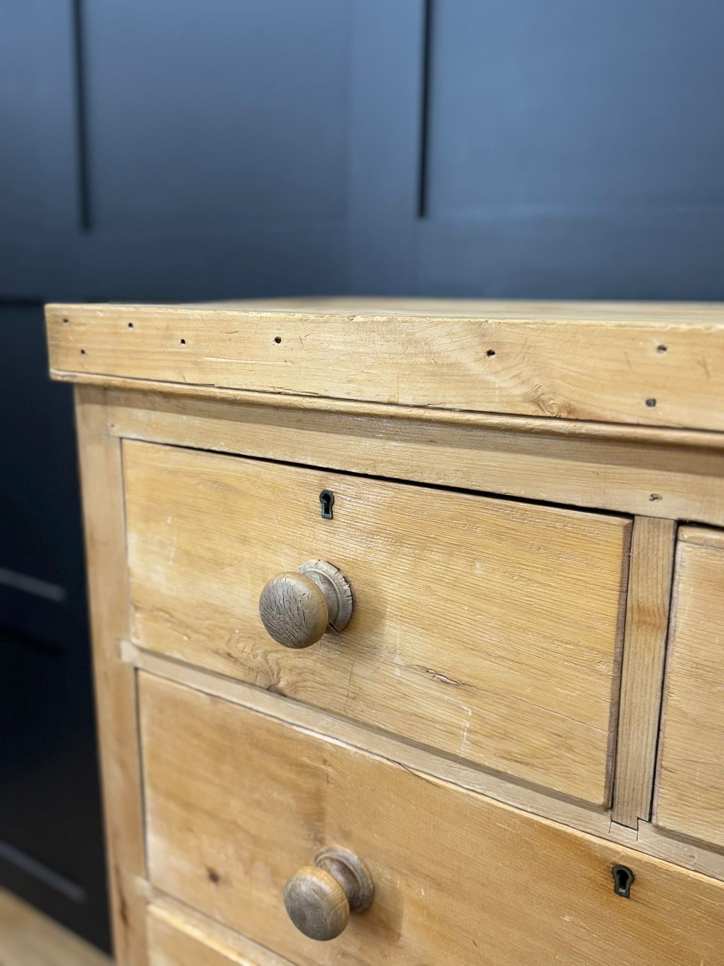 Antique Rustic Pine Chest of Drawers | Antique Farmhouse Bedroom Storage