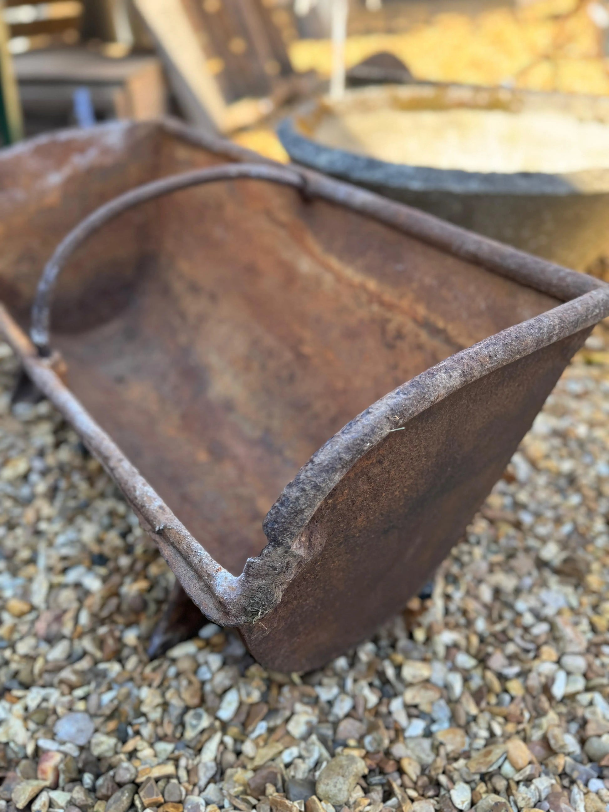 Antique Cast Iron Trough Feeder / Garden Planter Plant Pot / Log Holder Rustic RUSTIC WAREHOUSE NORFOLK