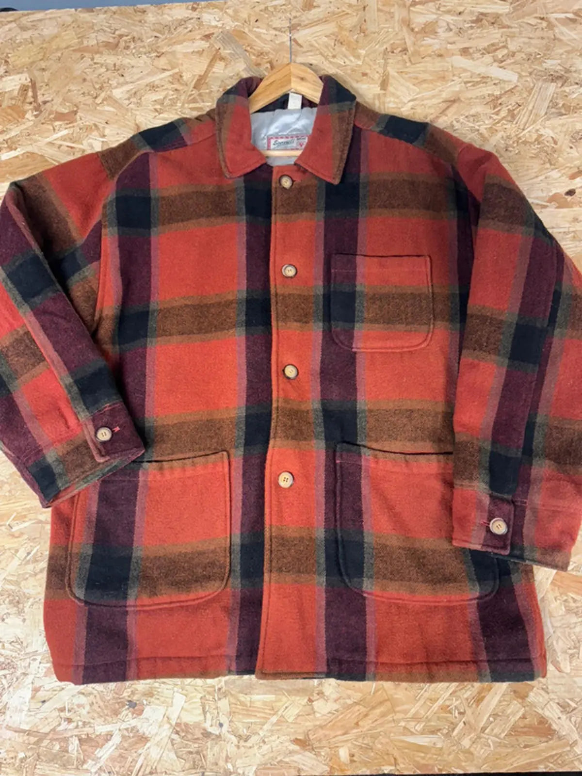 Original Vintage 90s Sonneti Men’s Carpet Coat Jacket XL Sonneti