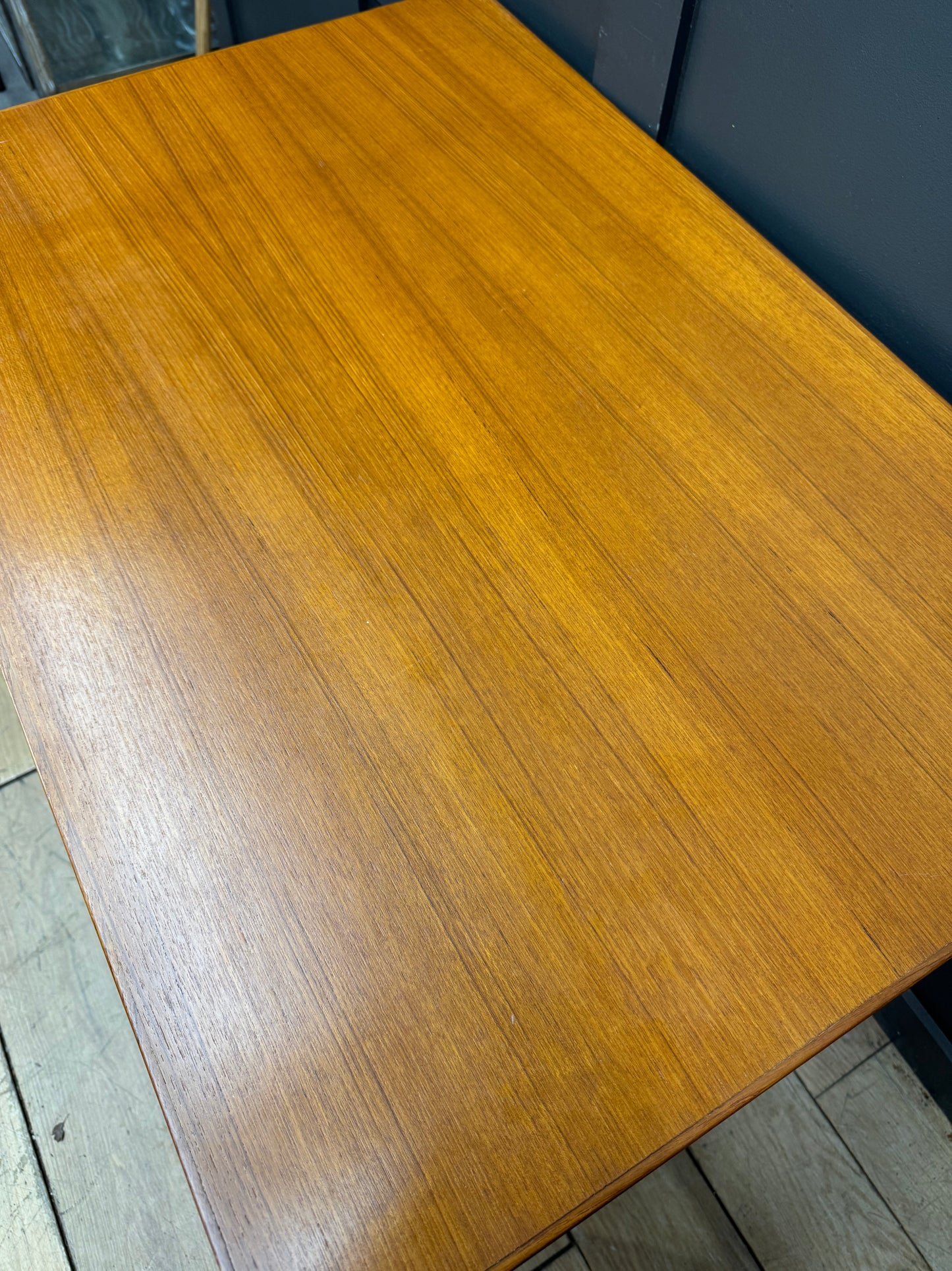 Mid Century Teak Writing Desk Side Table Console Hall Table Alfred Cox 92cm