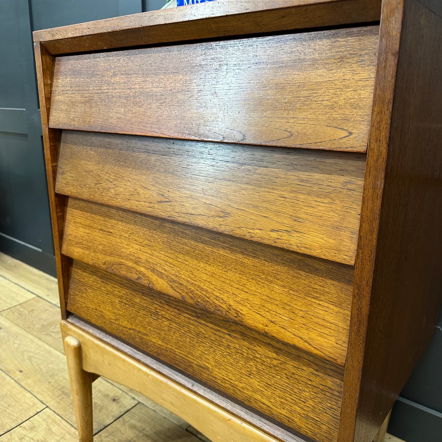Retro Teak Chest Of Drawers / Mid Century Small Sideboard  / Everest / Rare