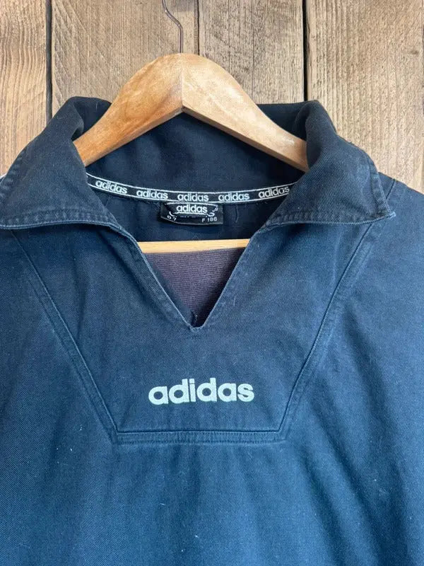 Vintage 90s Adidas Drill Top Tracksuit Jumper Sweatshirt XL Festival Oasis #415