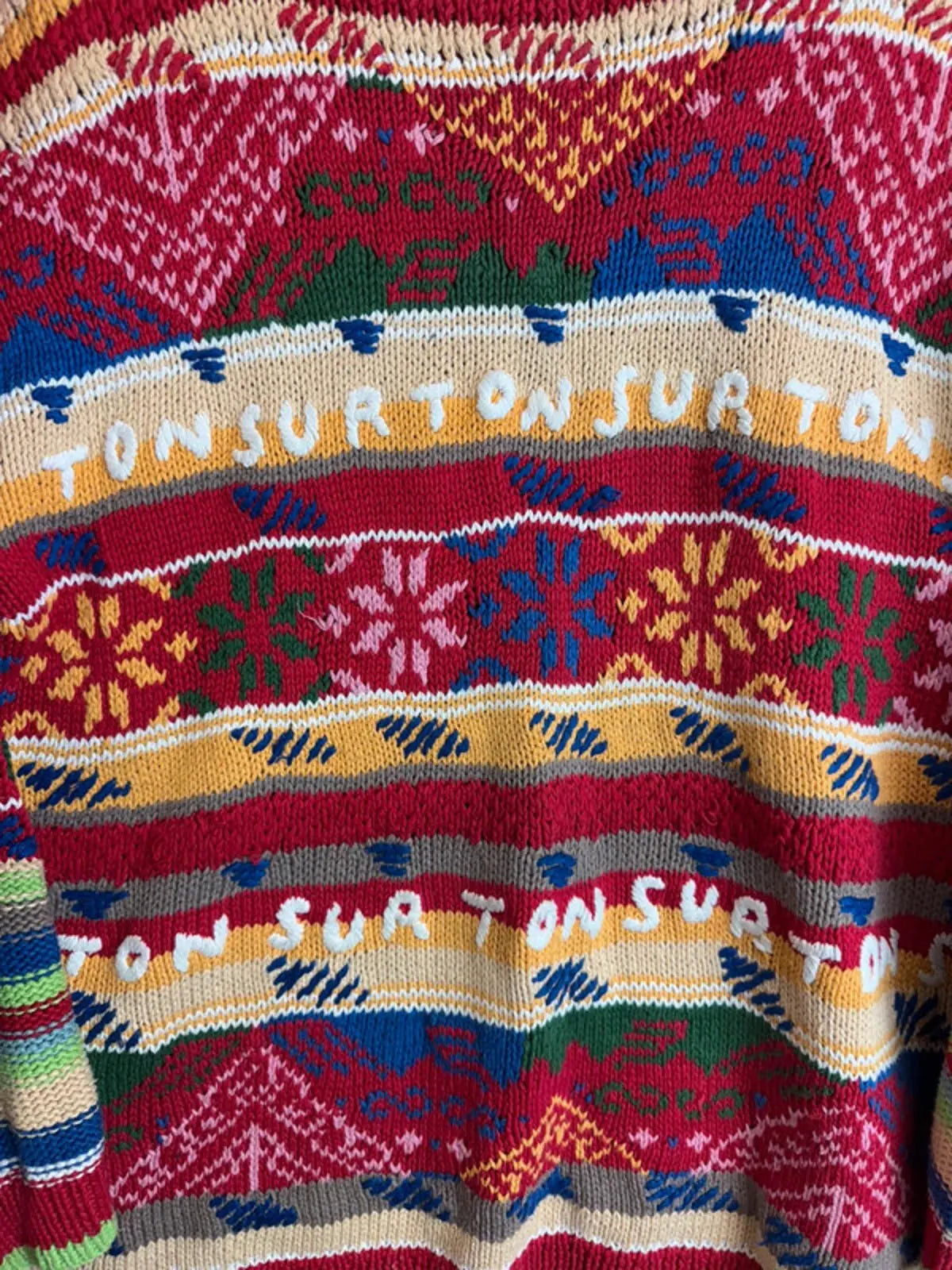 Vintage Ton Sur Ton knit jumper men’s women’s Christmas winter ton sur ton