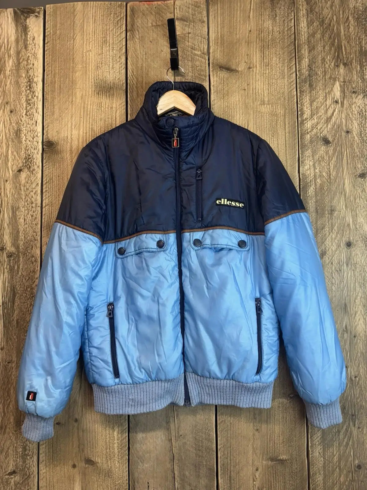 A Original Vintage Ellese Ski Jacket Coat Mens Large Penguin Logo 1968-75 Rare ellesse