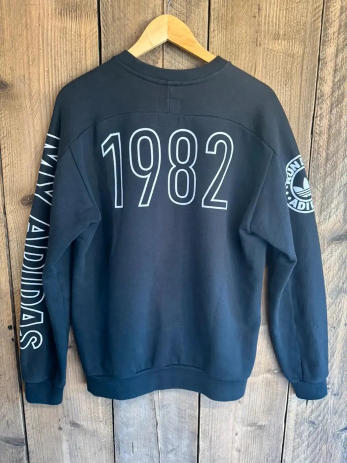 Vintage Adidas Originals Run DMC Jumper Sweatshirt Medium #363