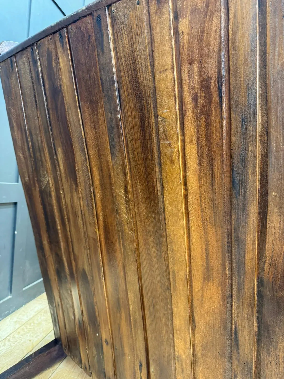 Arts & Crafts Elm Settle Bench Hall Seat Pew Antique Furniture 144cm RUSTIC WAREHOUSE NORFOLK