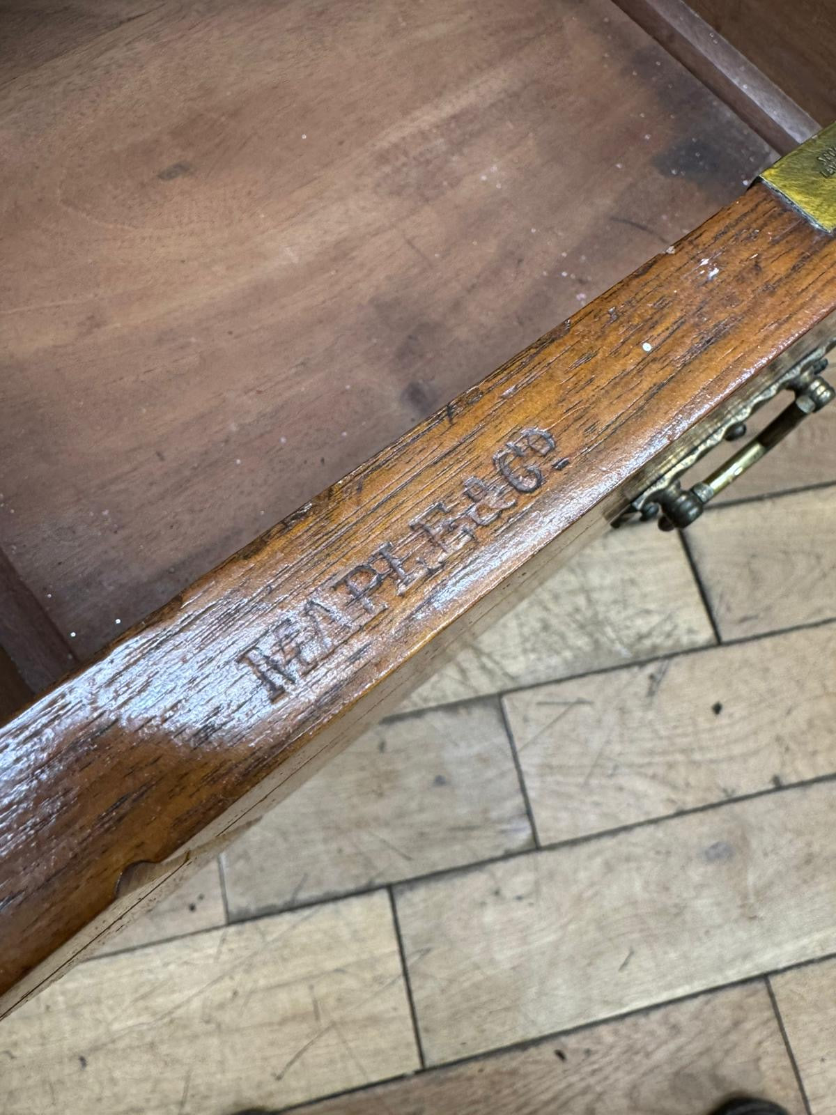 Antique Walnut Chest of Drawers by Maple & Co \ Edwardian Dressing Table