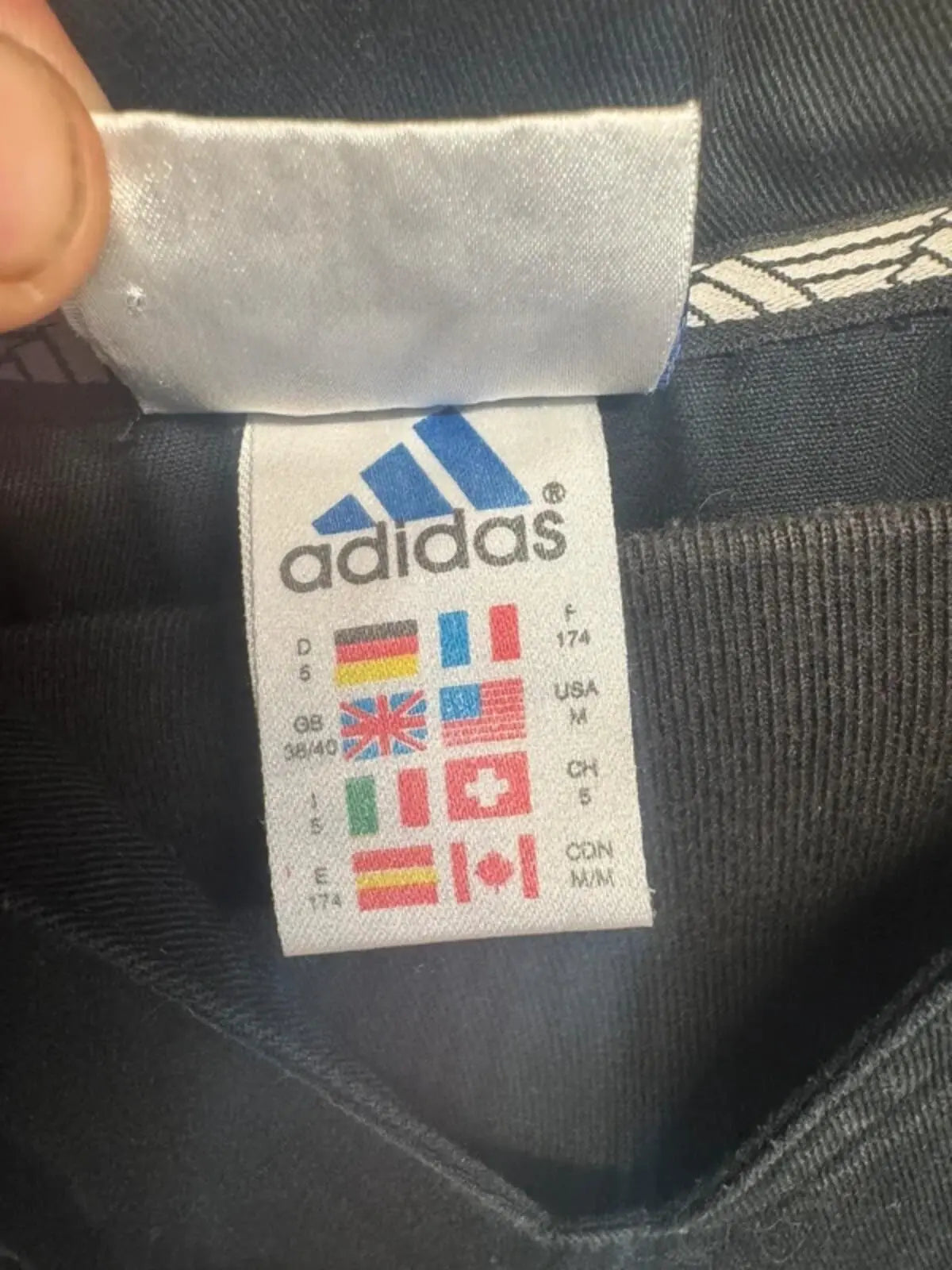 Vintage classic 90s Adidas Drill Tracksuit Top Men’s Medium oasis Festival #327 adidas