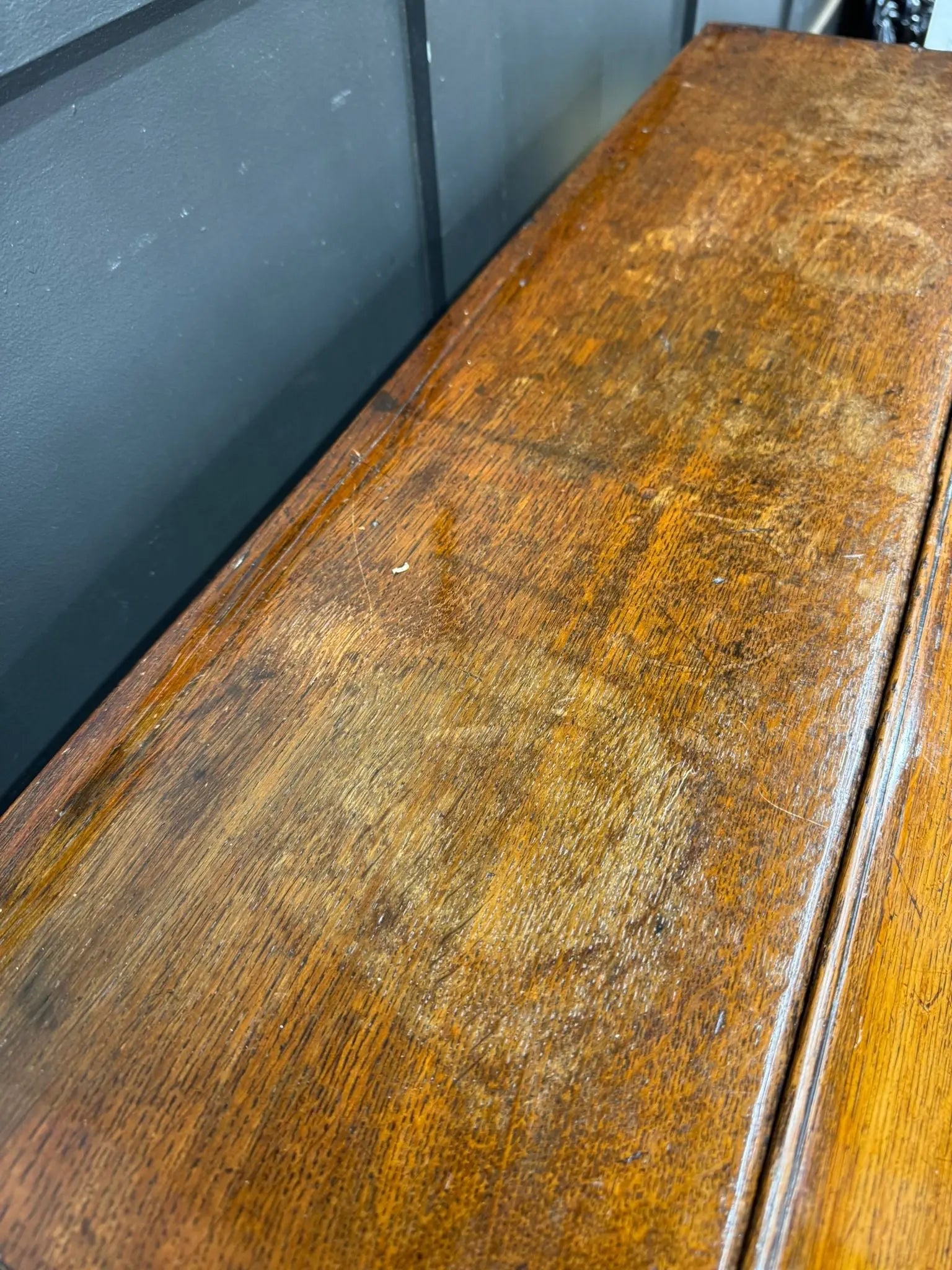 Georgian Oak Bureau Desk / Writing Desk / Sideboard Chest Of Drawers RUSTIC WAREHOUSE NORFOLK