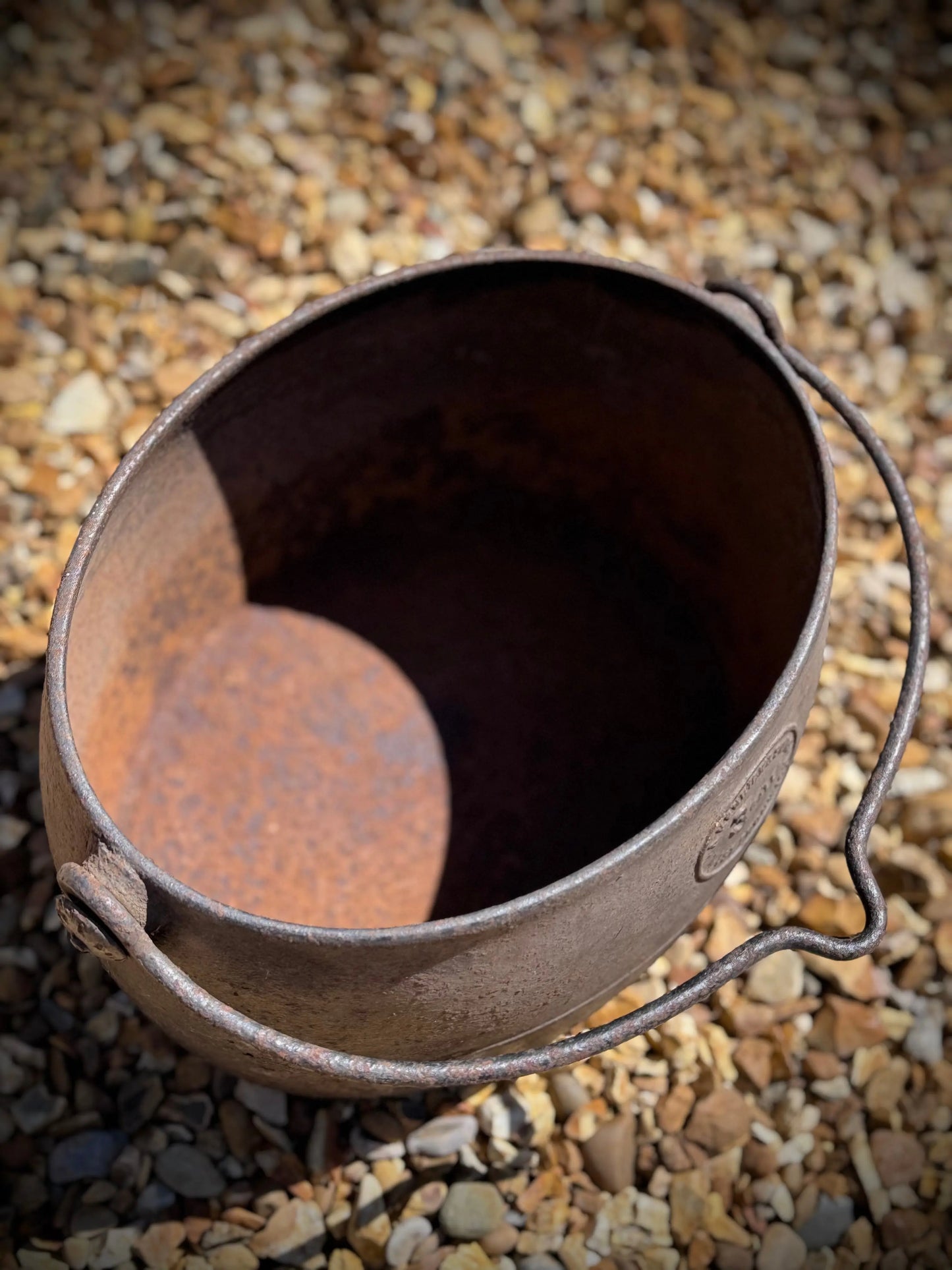 Antique Cast Iron Cauldron Pot 3 Gallon A.Kendrick & Sons West Bromwich Planter Log Holder RUSTIC WAREHOUSE NORFOLK