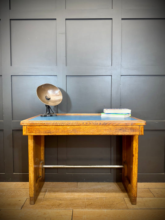 Vintage Oak Desk / Office Desk / Computer  Desk / Office Furniture