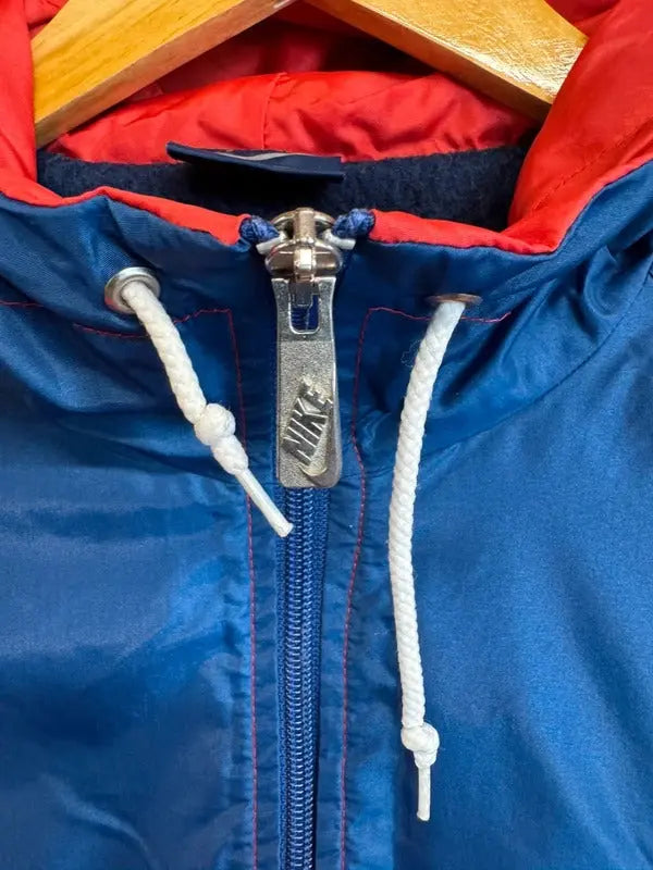 Vintage Original 1980s Nike Windbreaker Jacket Coat Fleece lined Medium