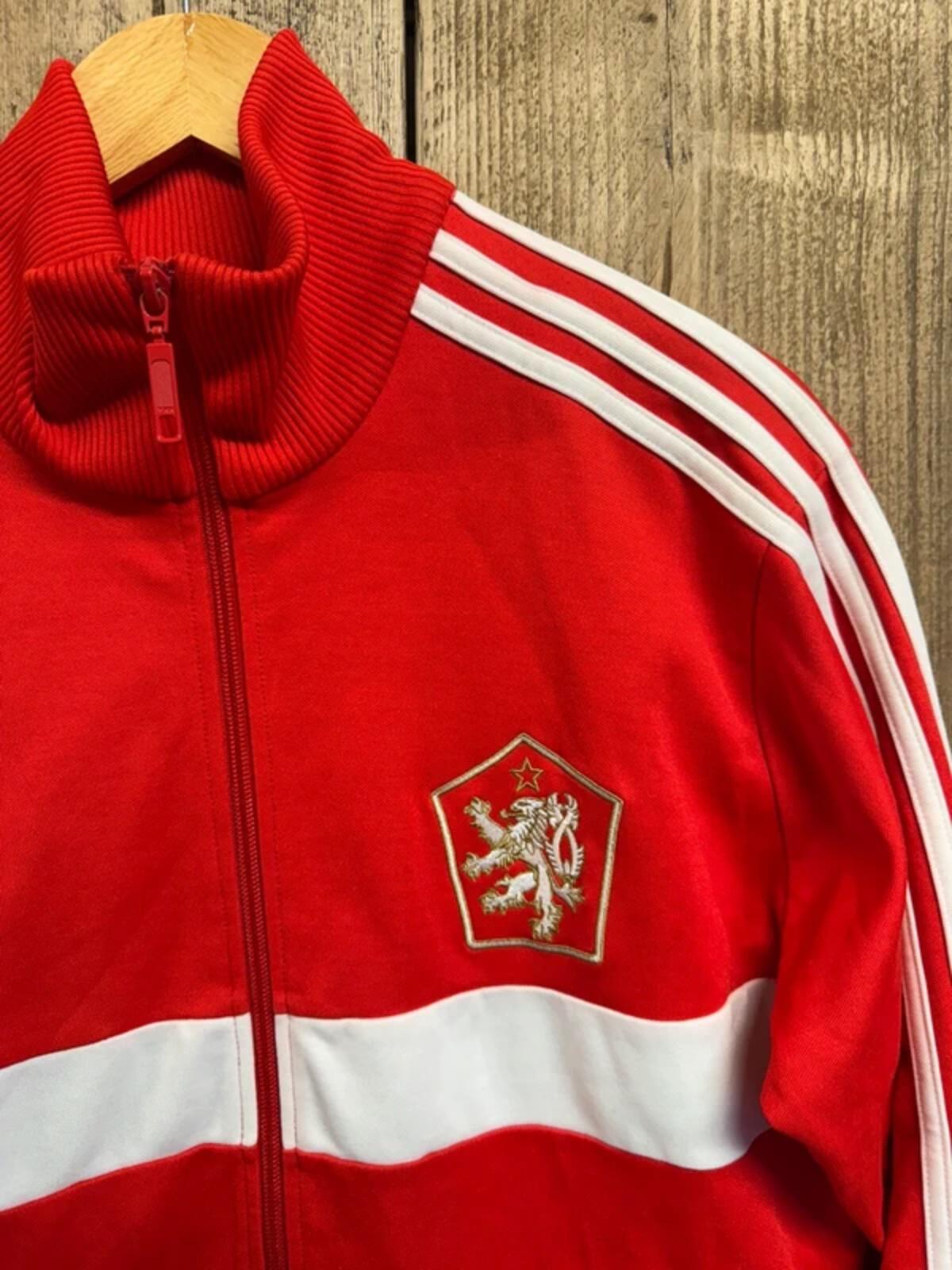 Vintage Adidas Originals Czechoslovakia Tracksuit Top Large #315