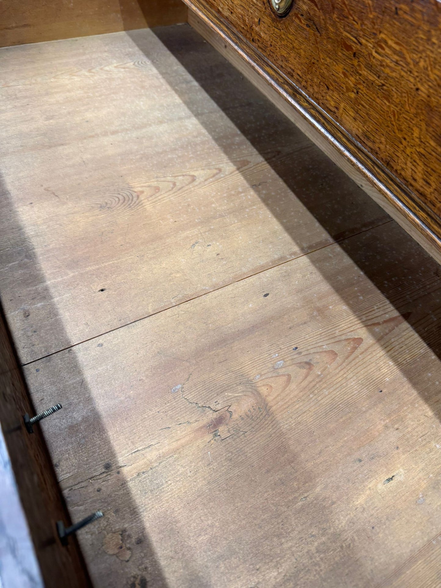 Georgian Oak Bureau Desk / Writing Desk / Hall Sideboard