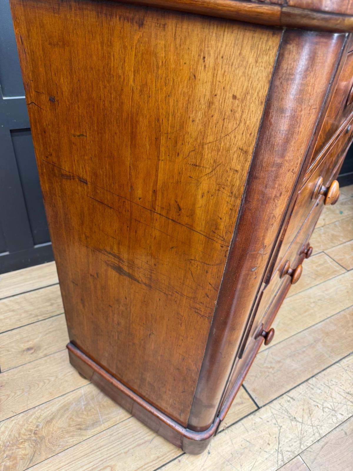 Antique Victorian Mahogany Chest of Drawers Tallboy Bedroom Dresser Storage