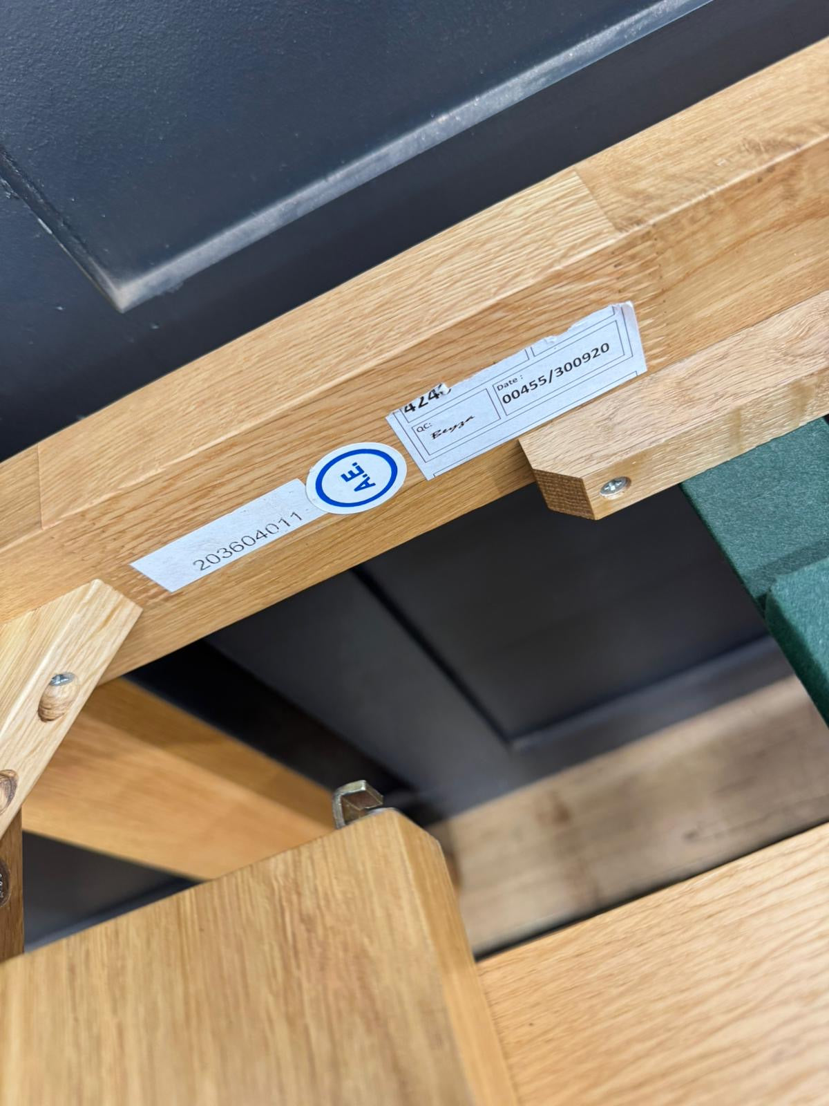 Ercol Ella Oak Extending Dining Table / Kitchen Table Desk