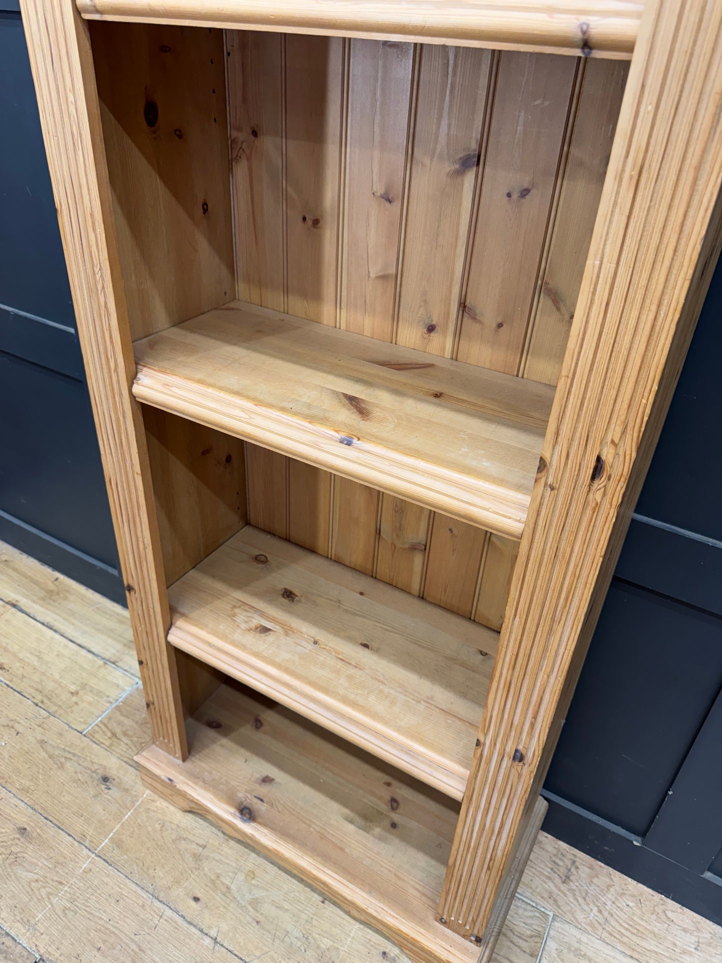 Large Solid Pine Adjustable Bookcase Display Shelving Unit Farmhouse 203cm