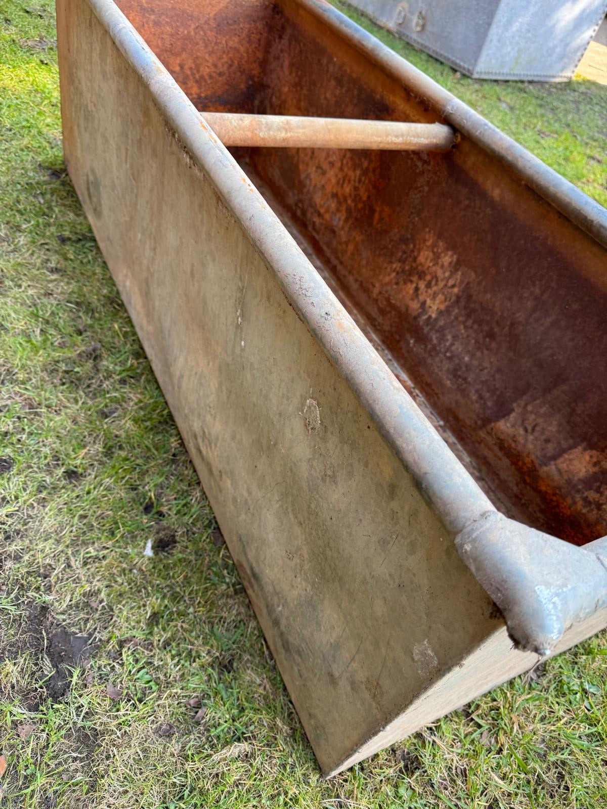 Reclaimed Galvanised Trough Planter /  Raised Bed Plant Tree Shrub Herb Pot BB