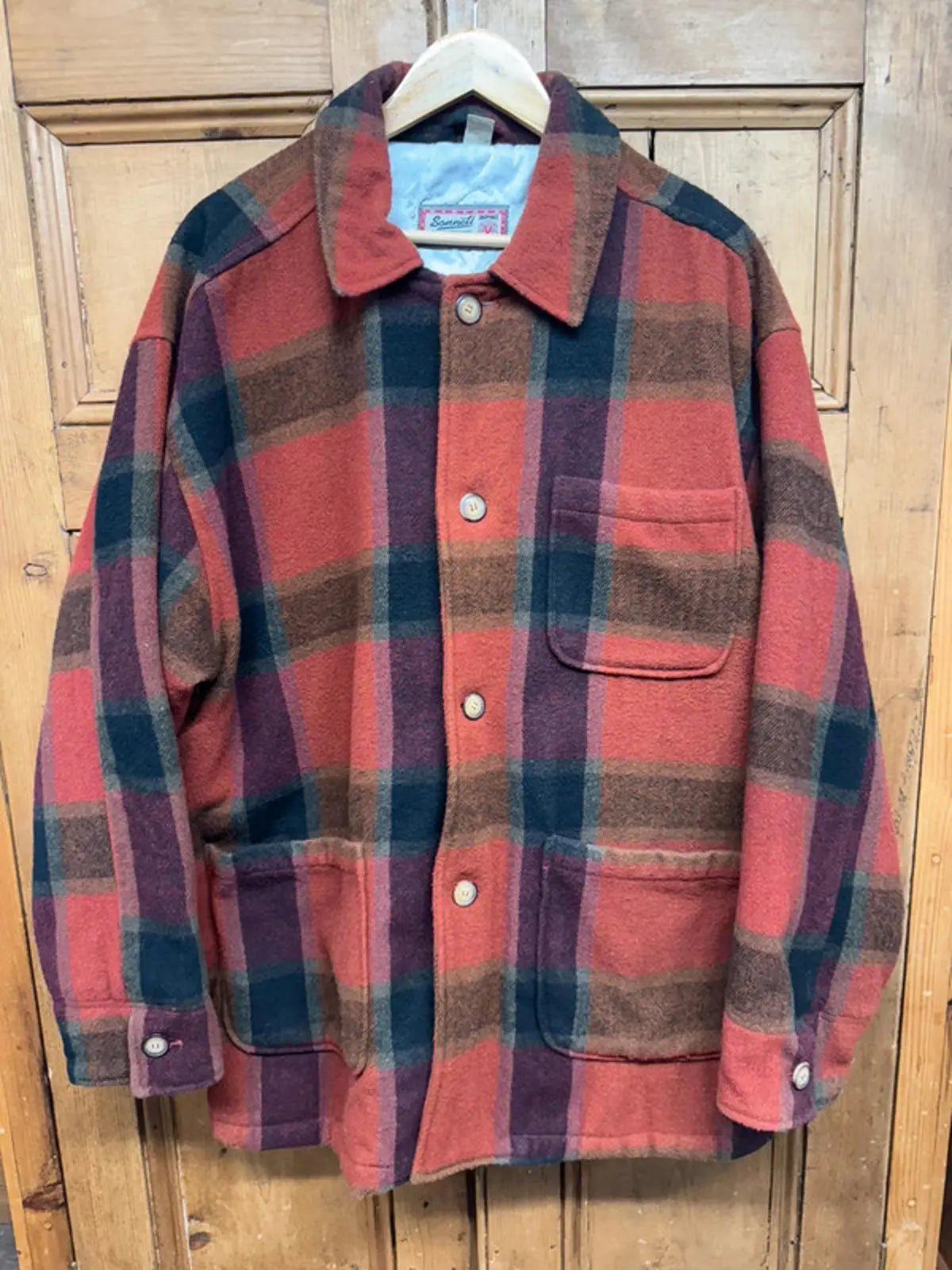 Original Vintage 90s Sonneti Men’s Carpet Coat Jacket XL Sonneti