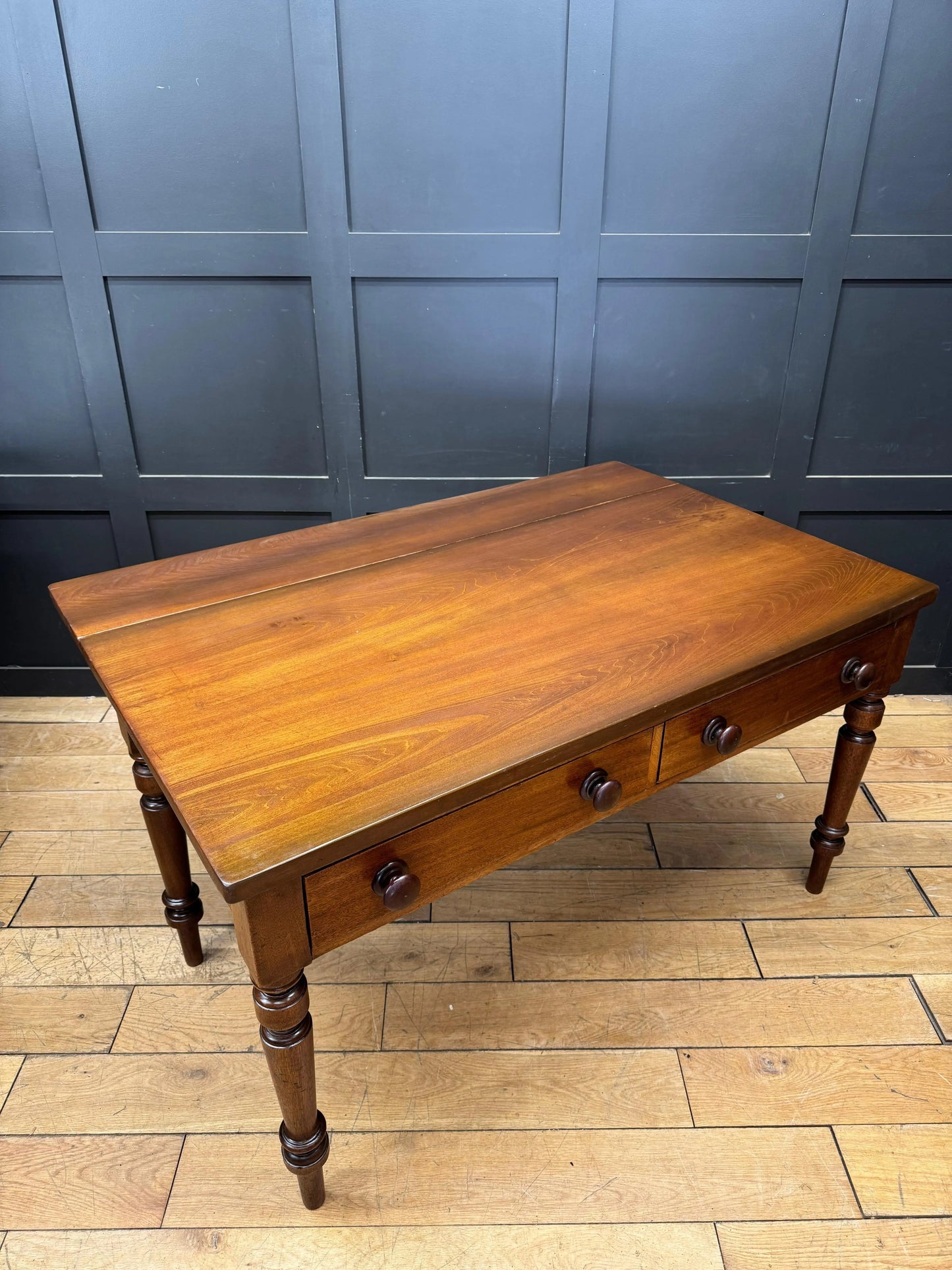 Victorian Mahogany Desk Table Kitchen Work Table /Drop Leaf Drawer Writing Table RUSTIC WAREHOUSE NORFOLK