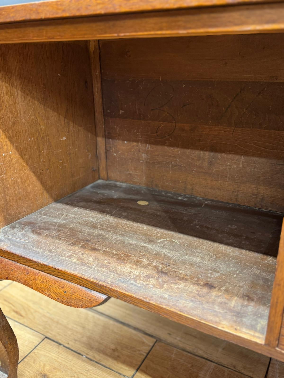 Arts & Crafts Oak Sideboard Dresser Base with Drawers and Cupboard