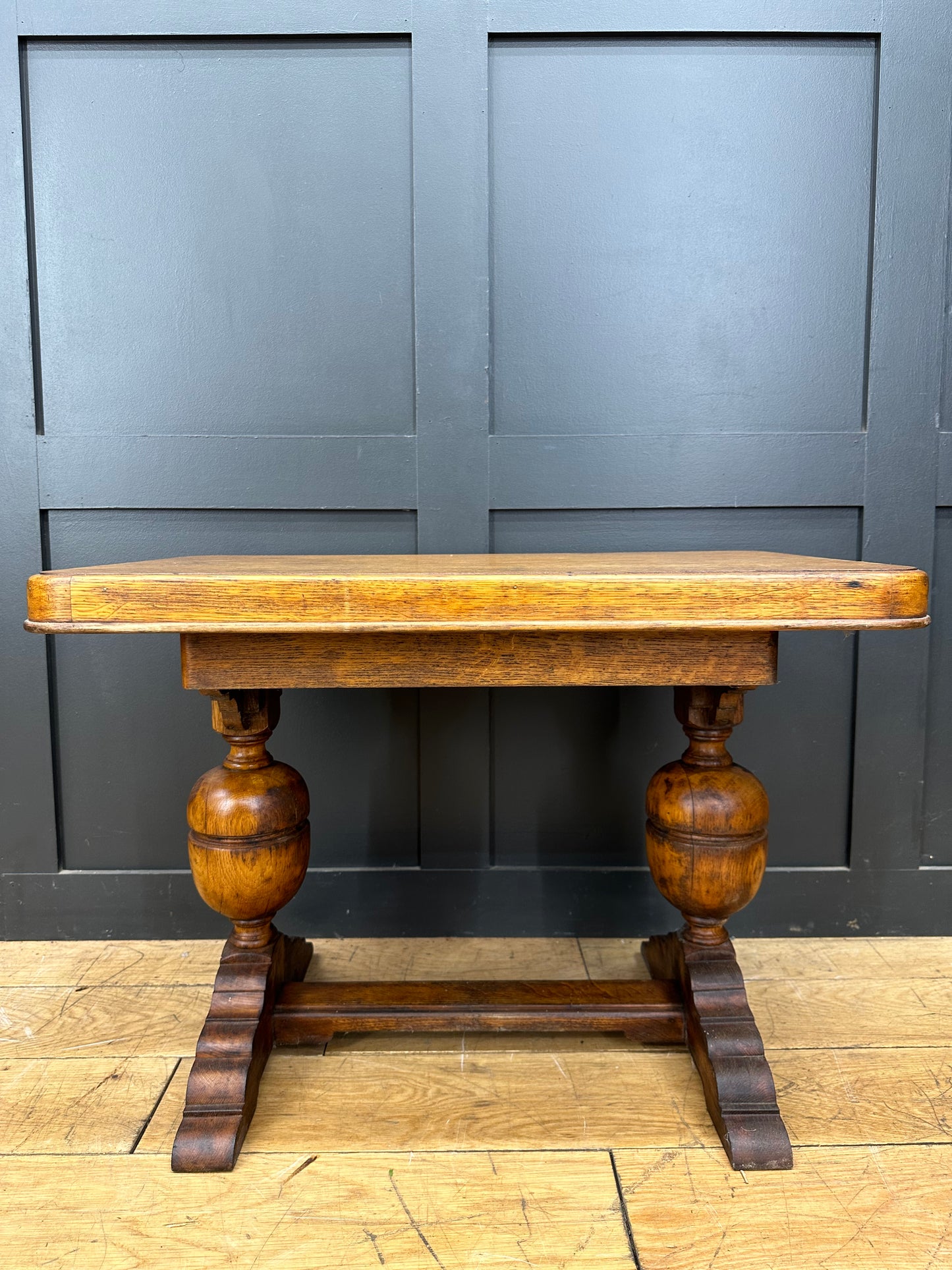 Vintage Oak Coffee Table / Low Side Table / Rustic Furniture