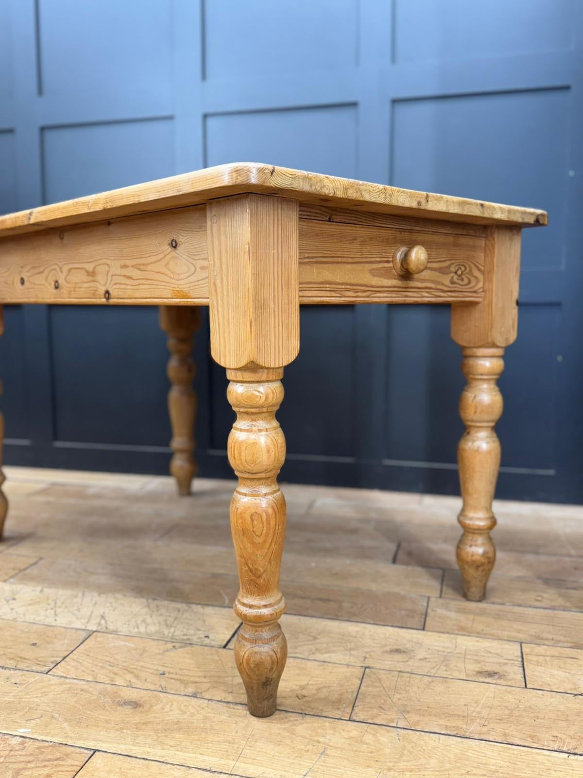 Vintage Small Solid Pine Table  / Farmhouse Dining Table / Kitchen Table
