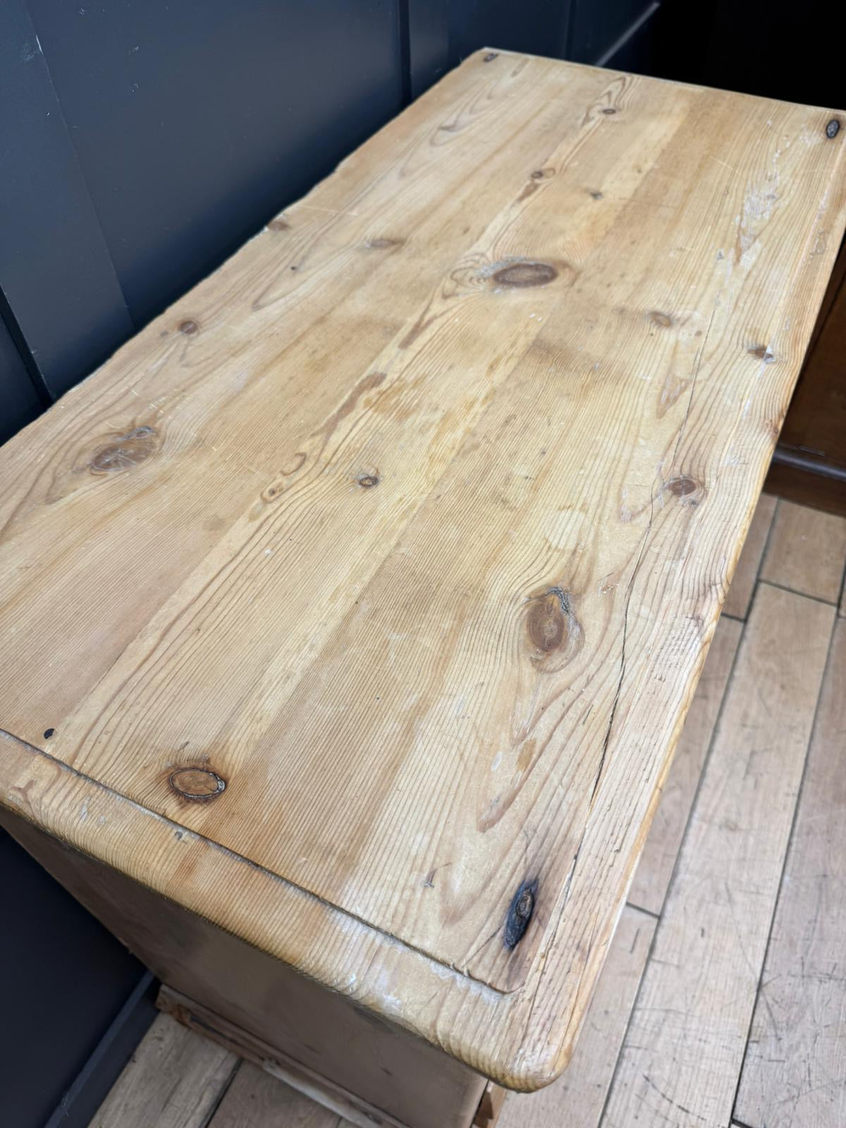 Mid Victorian Rustic Pine Chest of Drawers | Antique Farmhouse Bedroom Storage