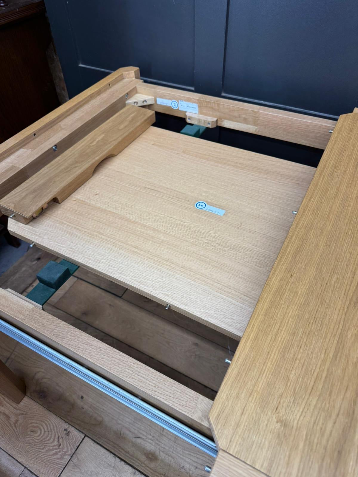 Ercol Ella Oak Extending Dining Table / Kitchen Table Desk