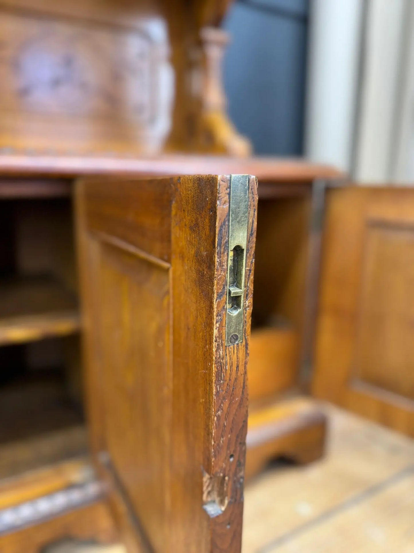 Antique Oak Buffet Sideboard Cabinet / Cupboard Gothic /Aesthetic Movement RUSTIC WAREHOUSE NORFOLK