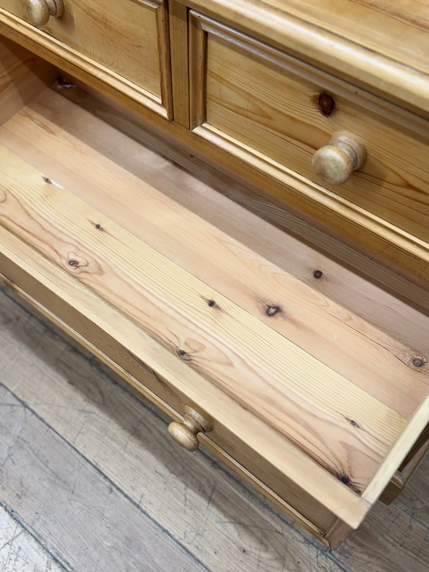 Small Solid Pine Chest of Drawers Rustic Country Farmhouse Bedroom Storage