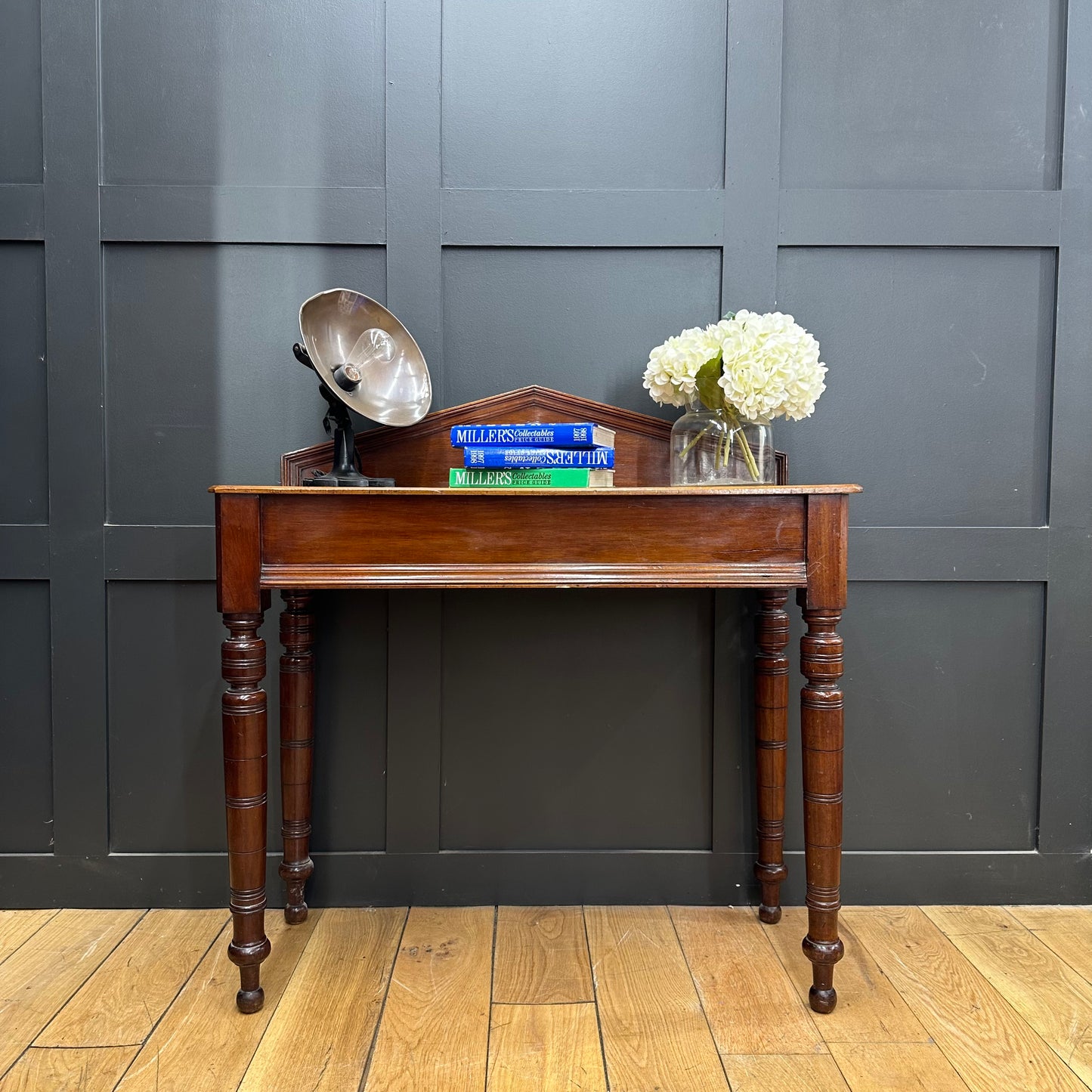 Antique Mahogany Table / Edwardian Console Table / Hall Side Table