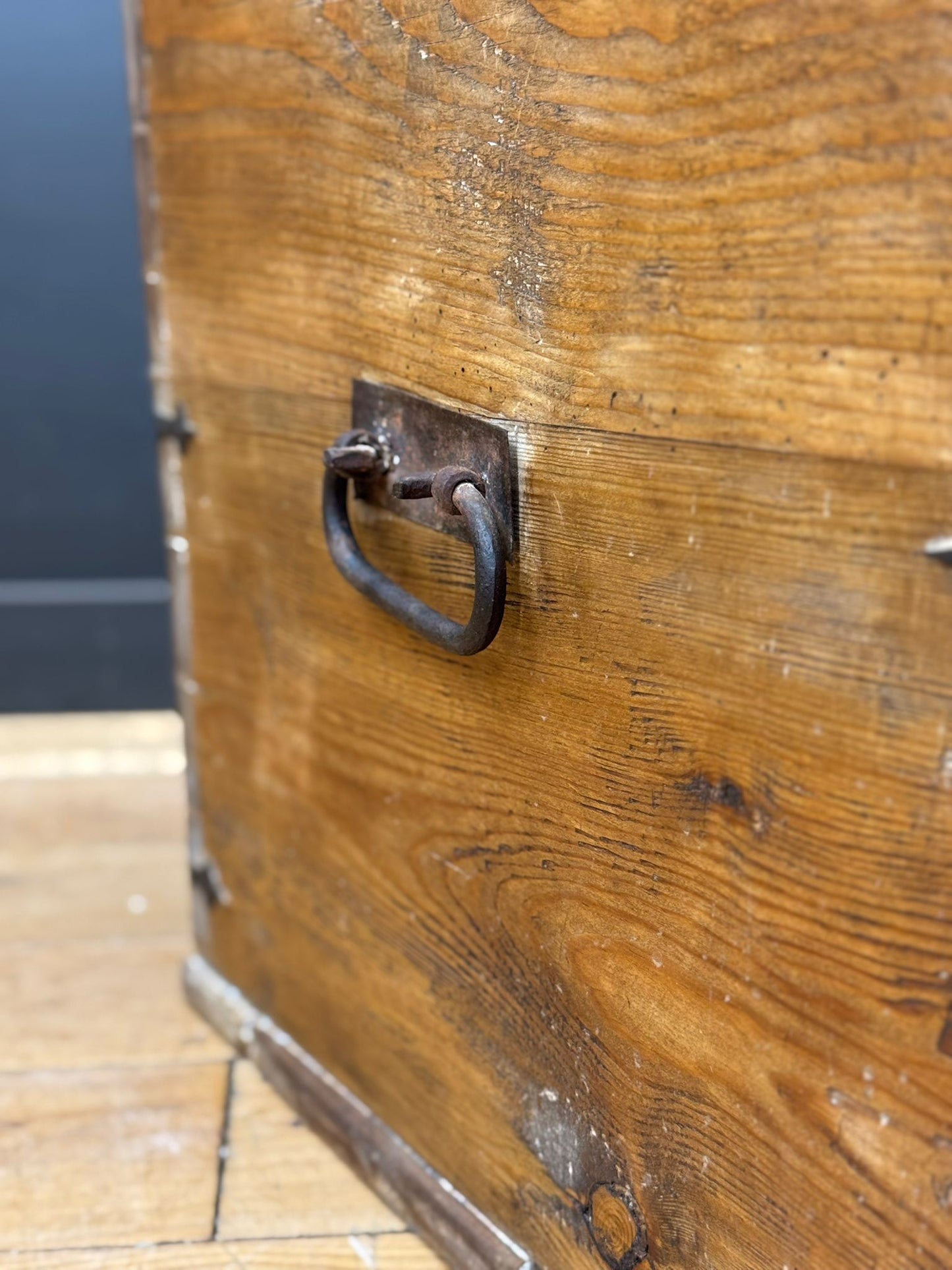 Swedish Pine Domed Top Chest / Old Pine / Blanket Box / Storage Trunk