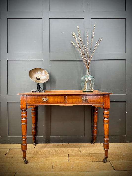 Antique Walnut Side Table Lamp Table Console Occasional Hall Writing Desk