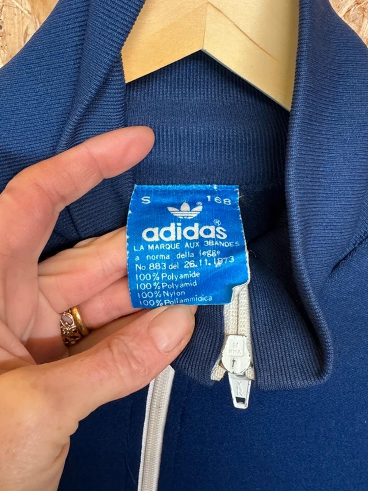 Women’s Original 1970s Vintage Adidas Tracksuit Top ,  Womens Small , #183