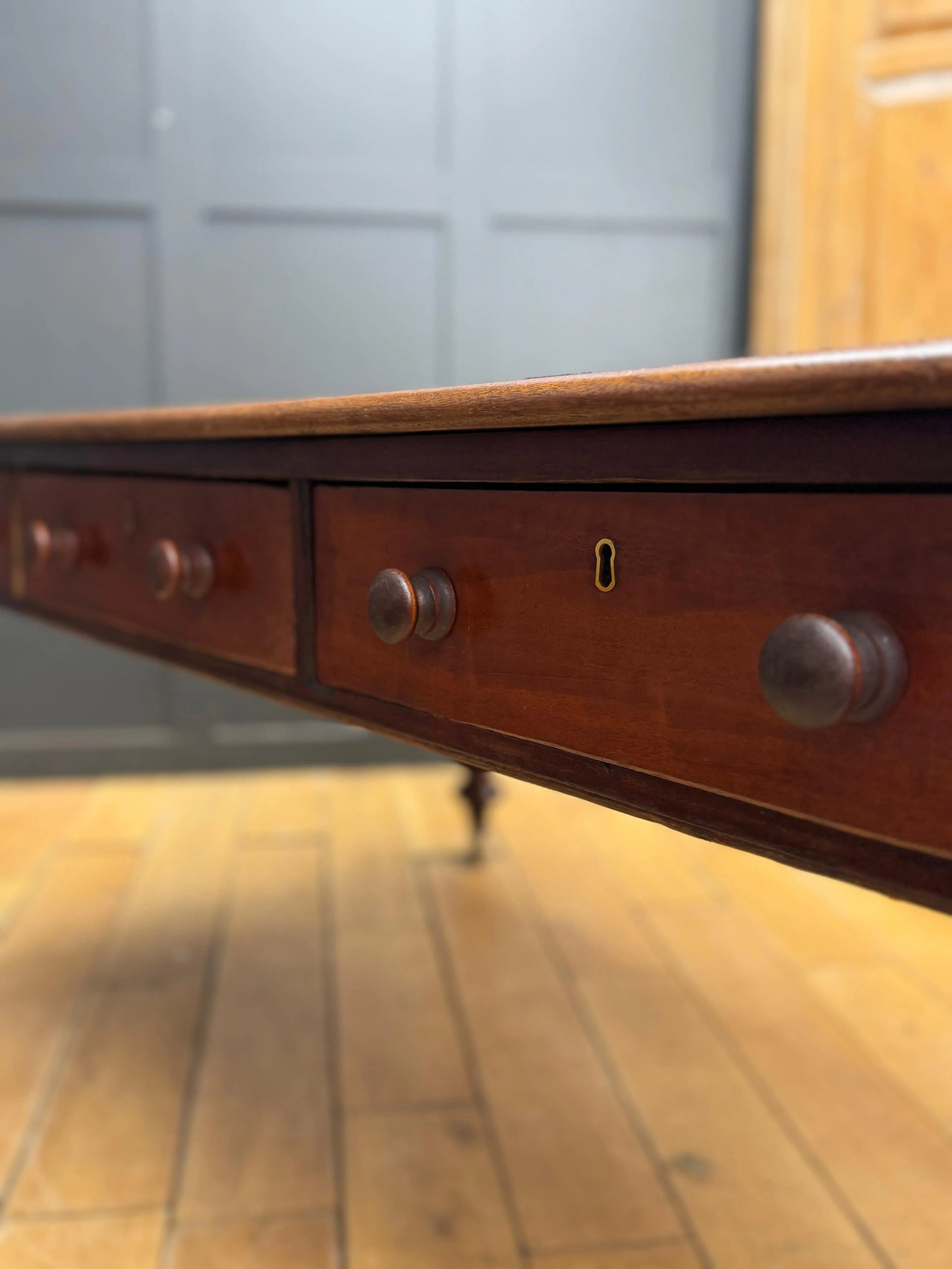 Antique Victorian Mahogany Library Table Desk Kitchen Dining Table With Drawers RUSTIC WAREHOUSE NORFOLK