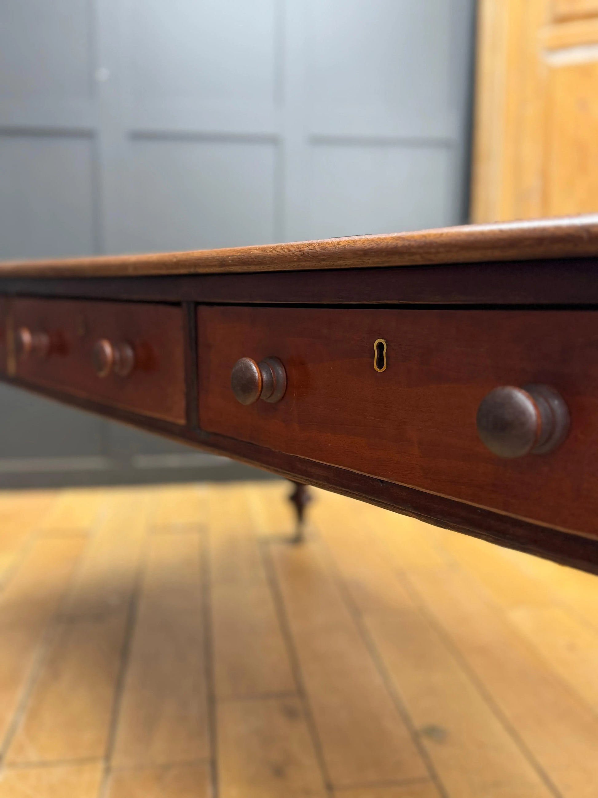 Antique Victorian Mahogany Library Table Desk Kitchen Dining Table With Drawers RUSTIC WAREHOUSE NORFOLK