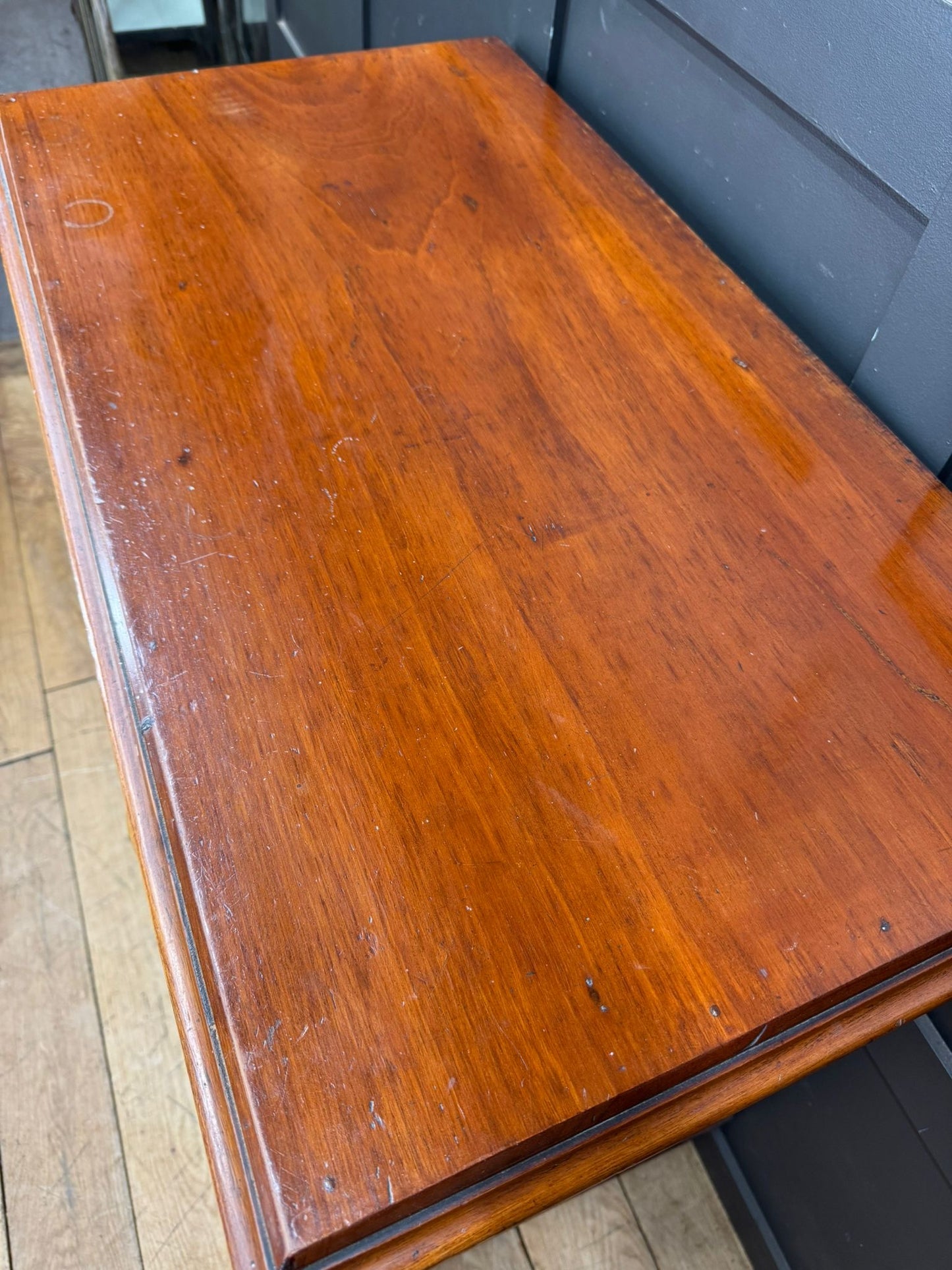 Victorian Mahogany Chest of Drawers on Bun Feet